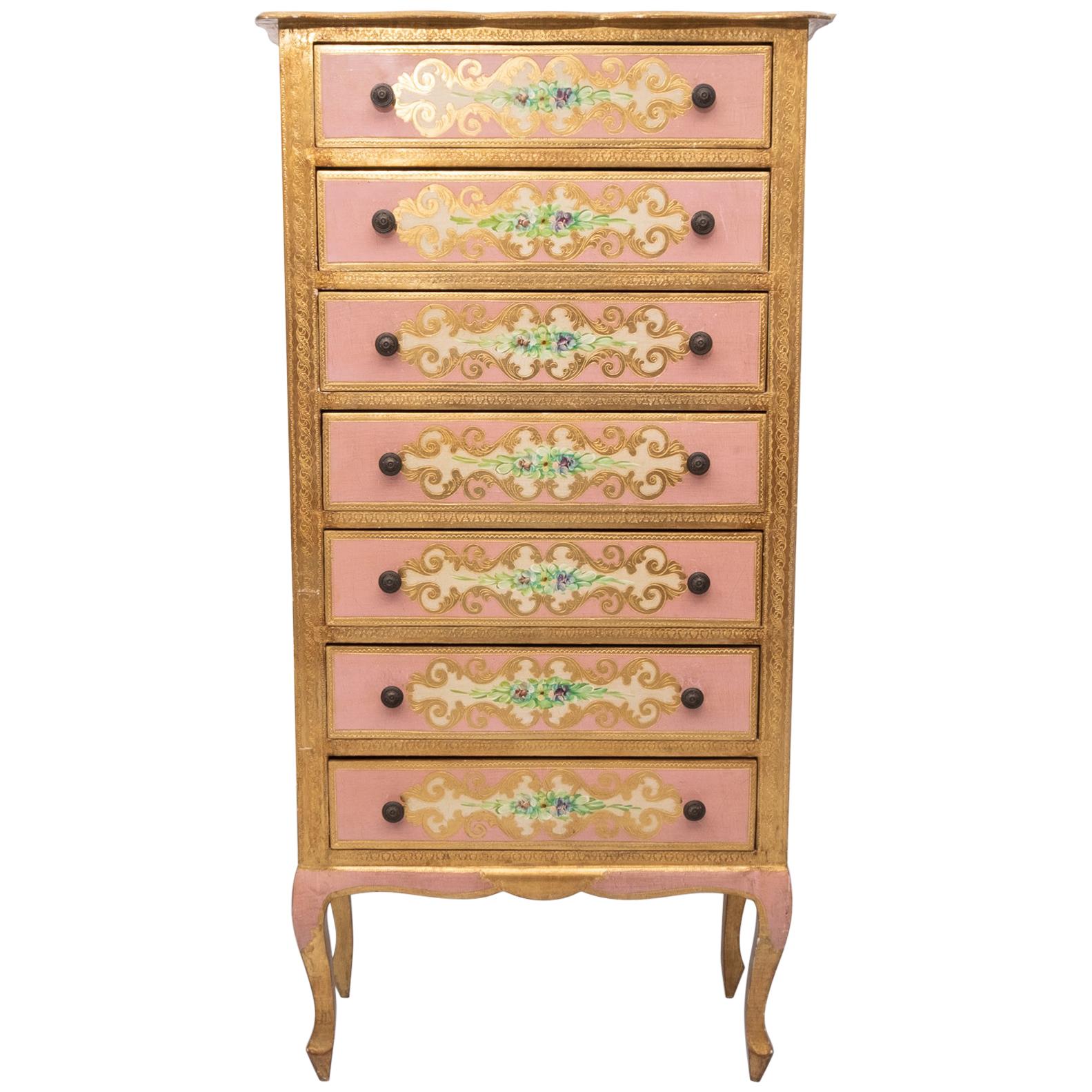 Italian Florentine Chest off Drawers