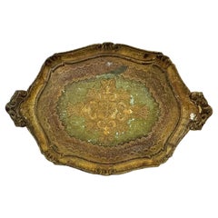 Italian Florentine Gilded Wooden Tray