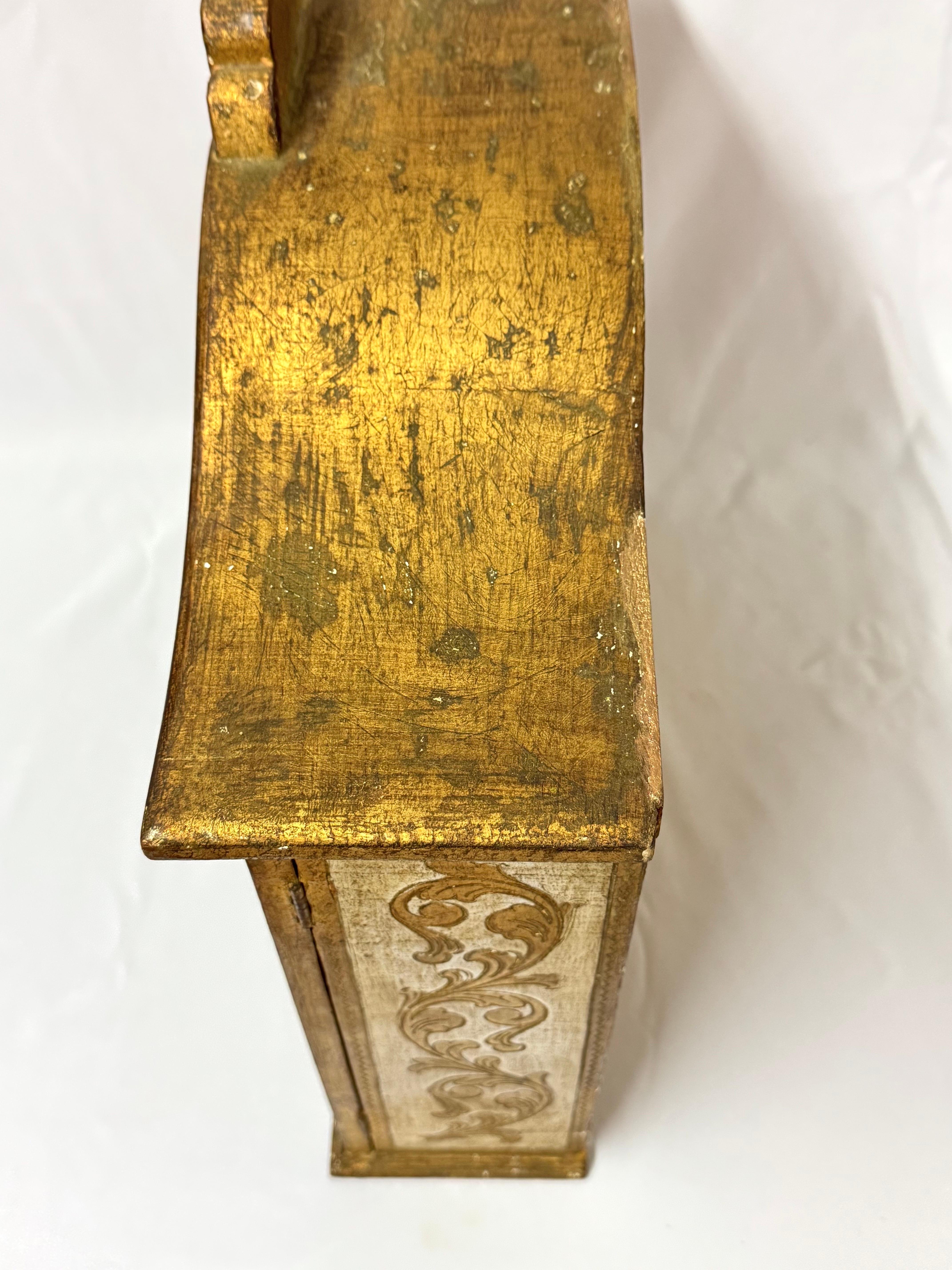 Italian Florentine Giltwood Wall Cabinet For Sale 15