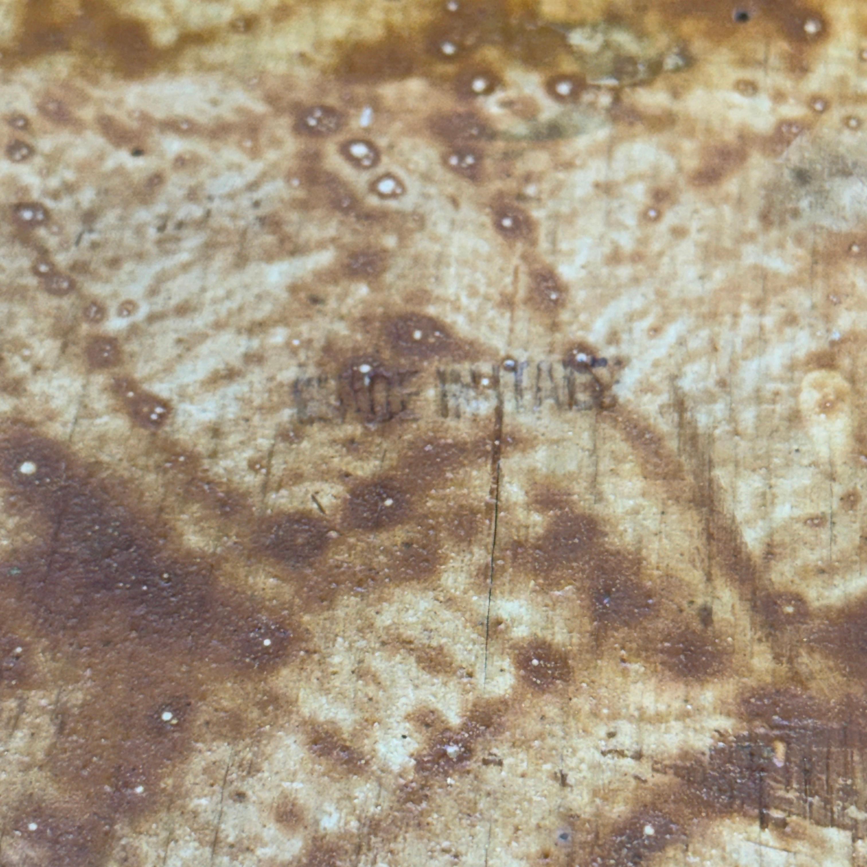 Cestino per rifiuti in oro e crema Florentine, Mid-Century Modern in vendita 4