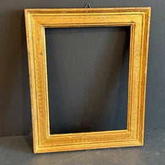 Italian Florentine Gold Gilded Wood Art Frame Circa 1950's