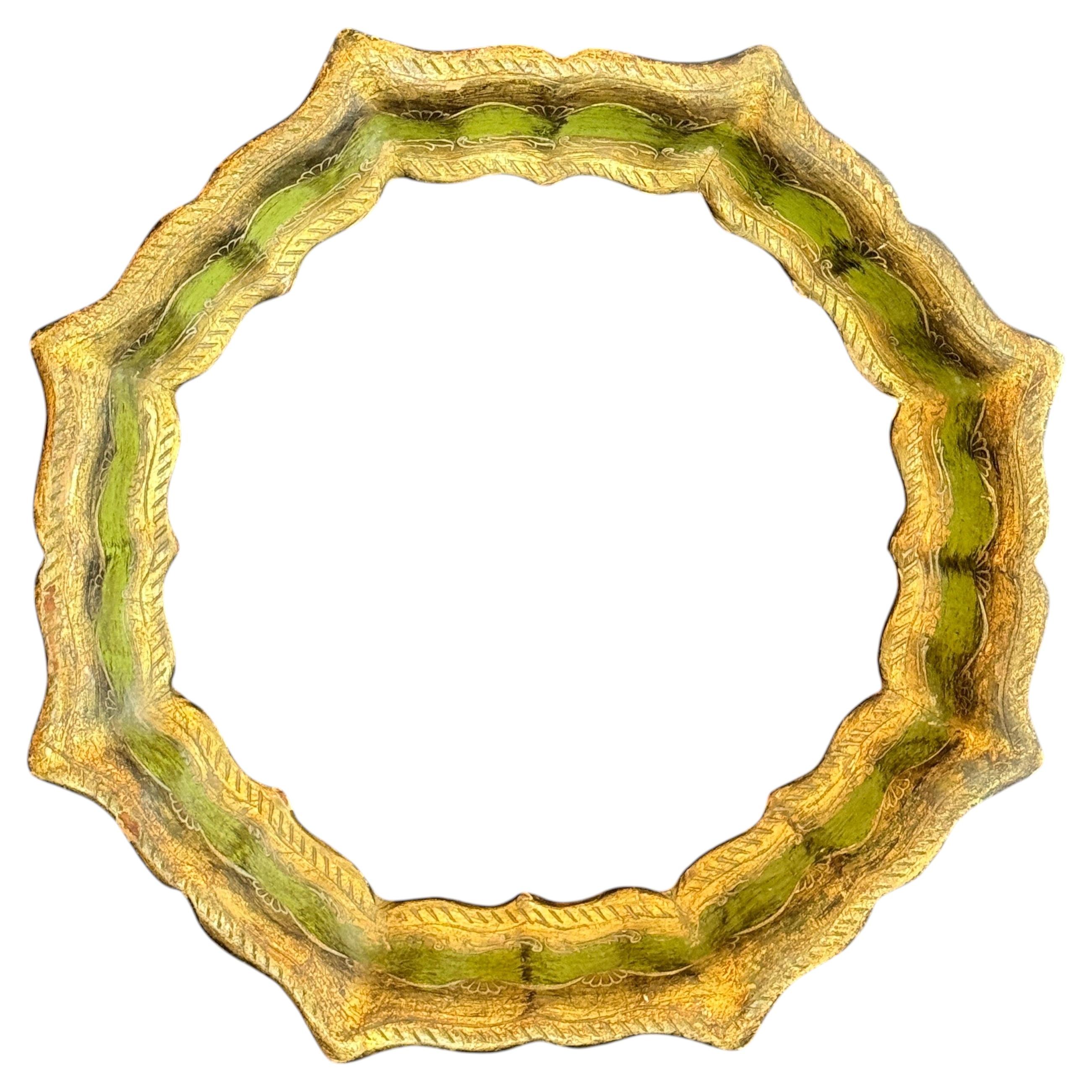 Italian Florentine Gold Gilded Wood Art Frame, Circa 1950's For Sale