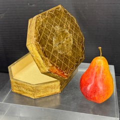 Italian Florentine Gold Gilt Wood Trinket Jewelry Box