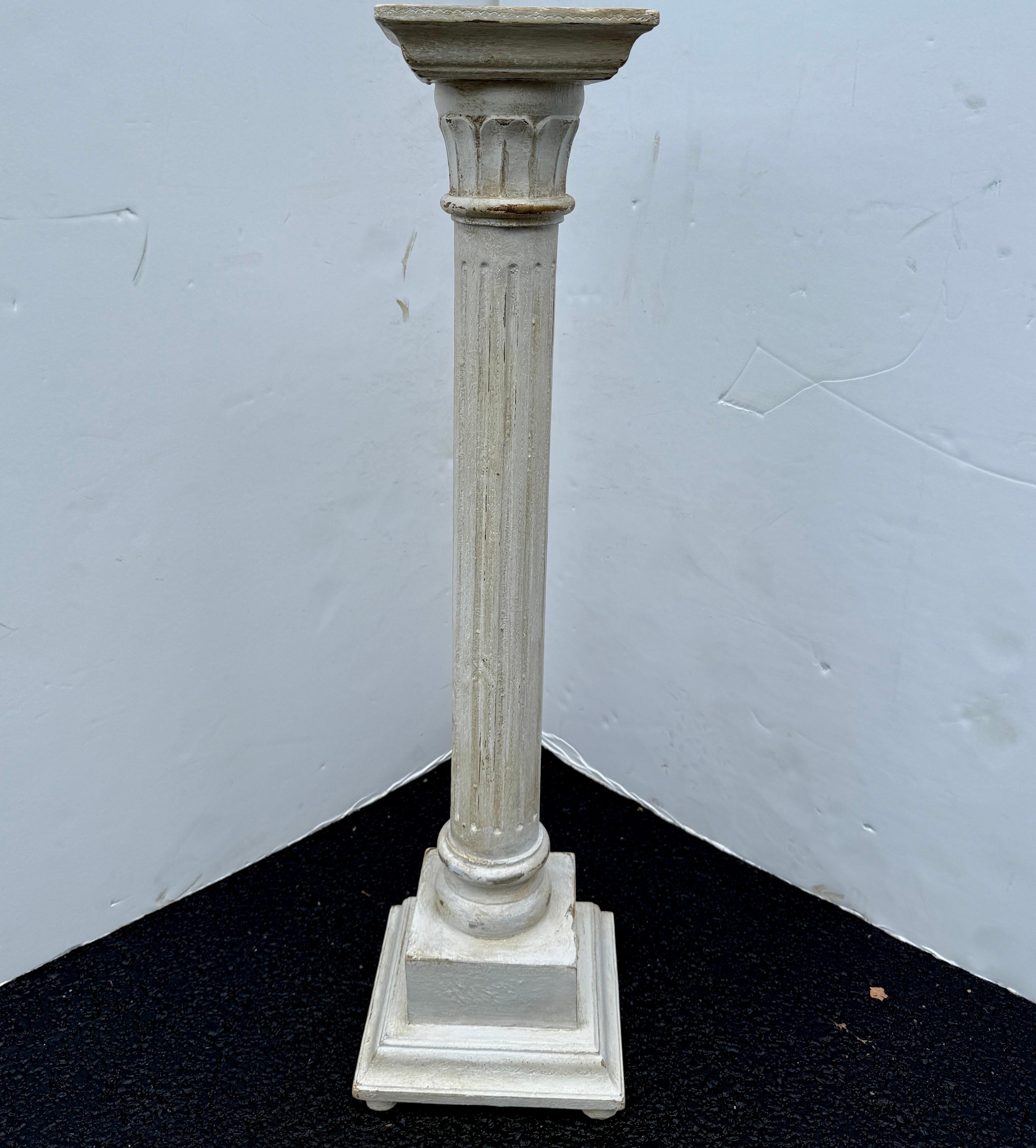 20ième siècle Jardinière à piédestal peinte à la Florentine italienne et à la Gustavienne en vente