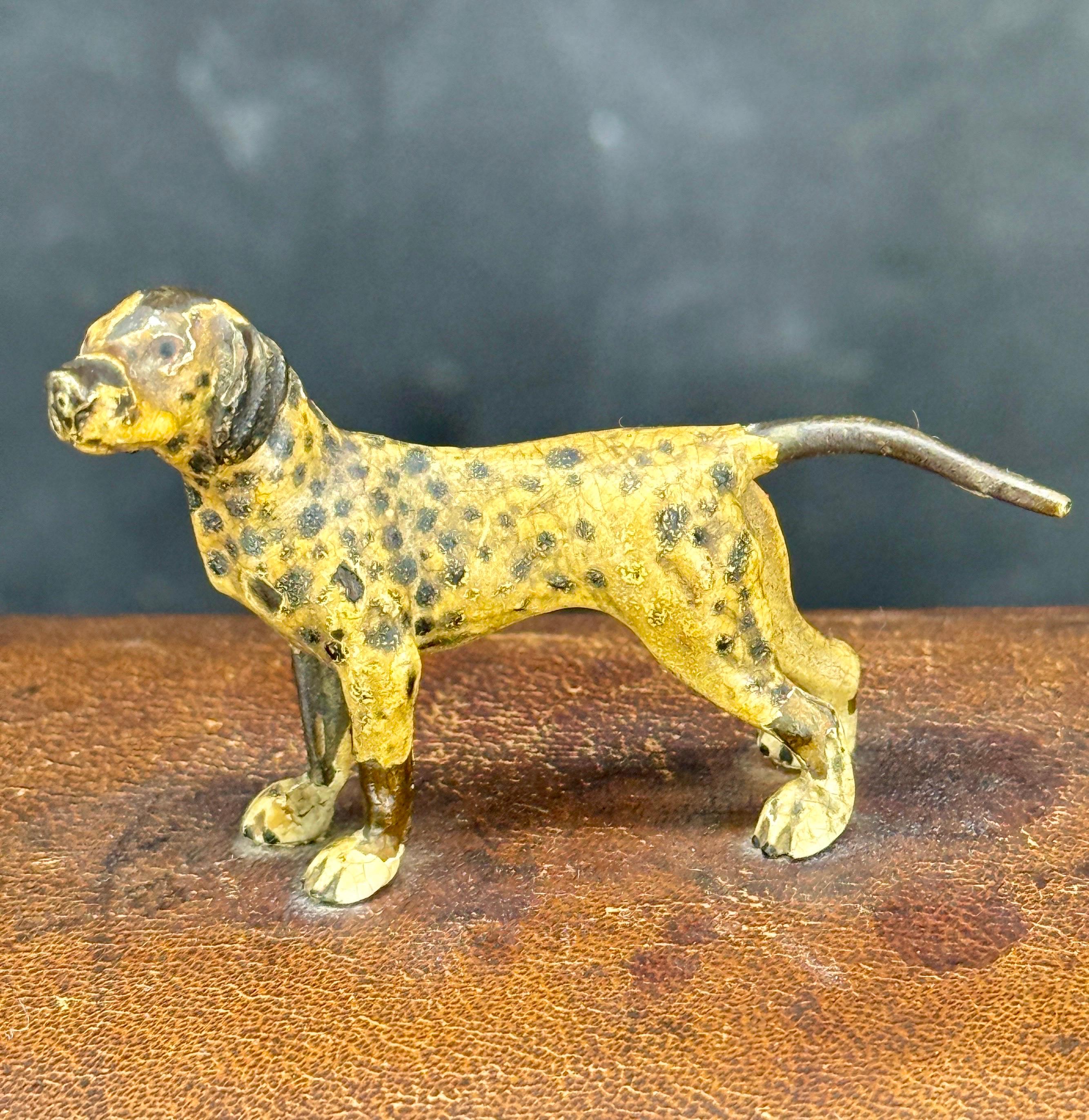 Italian Florentine Mid-Century Leather Box with Dog For Sale 6