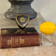 Boîte à bijoux et à bibelots italienne de style Florentine, en cuir doré à l'or fin, datant du milieu du siècle dernier
