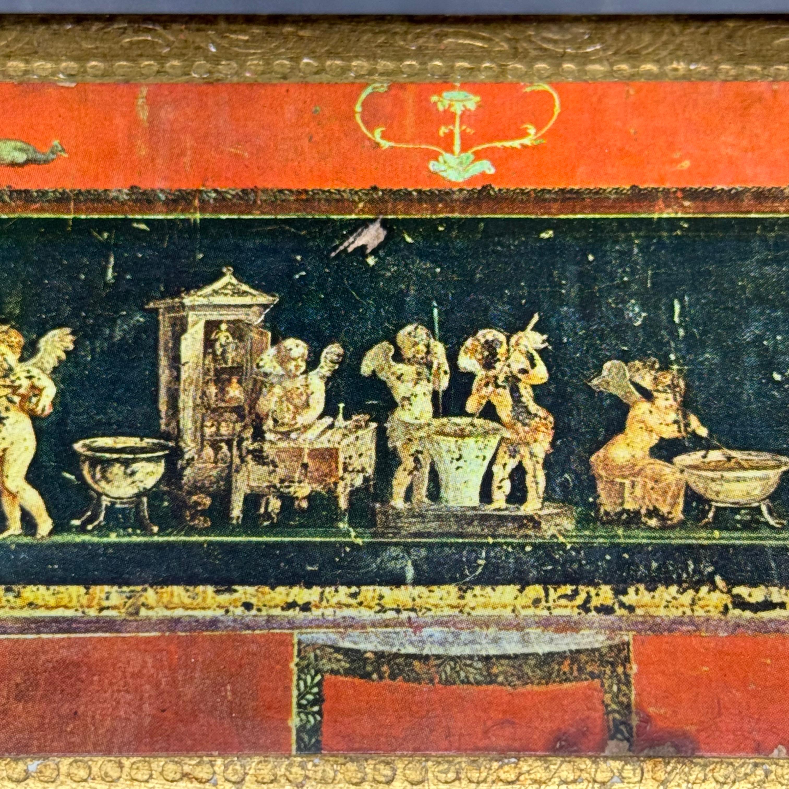 Italian Florentine Rectangular Wood Trinket Jewelry Box For Sale 7