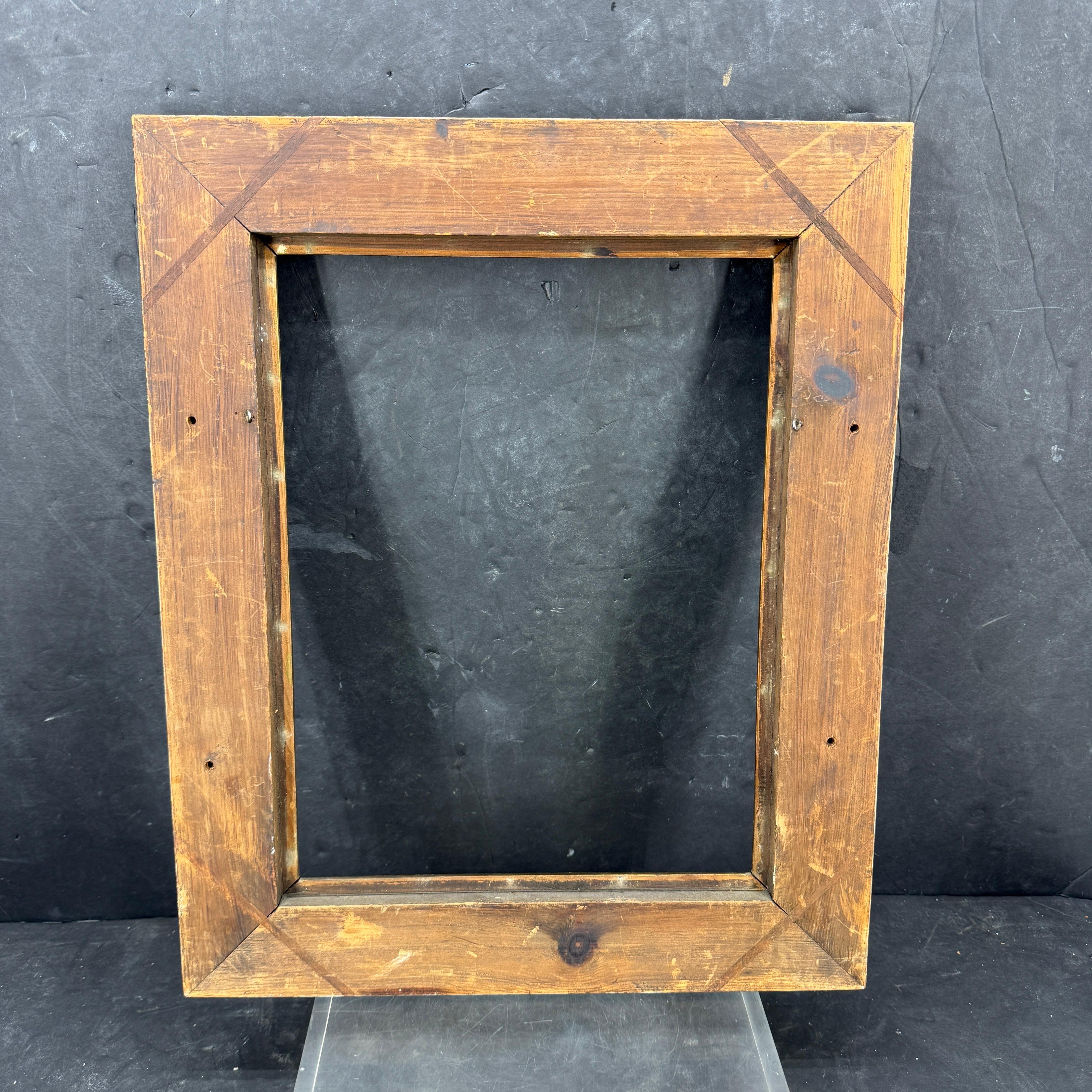 Italian Florentine Venetian Gold Gilt Wood Art Frame Mirror For Sale 10