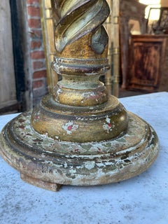 Italian Florentine Wooden Torchere Stand
