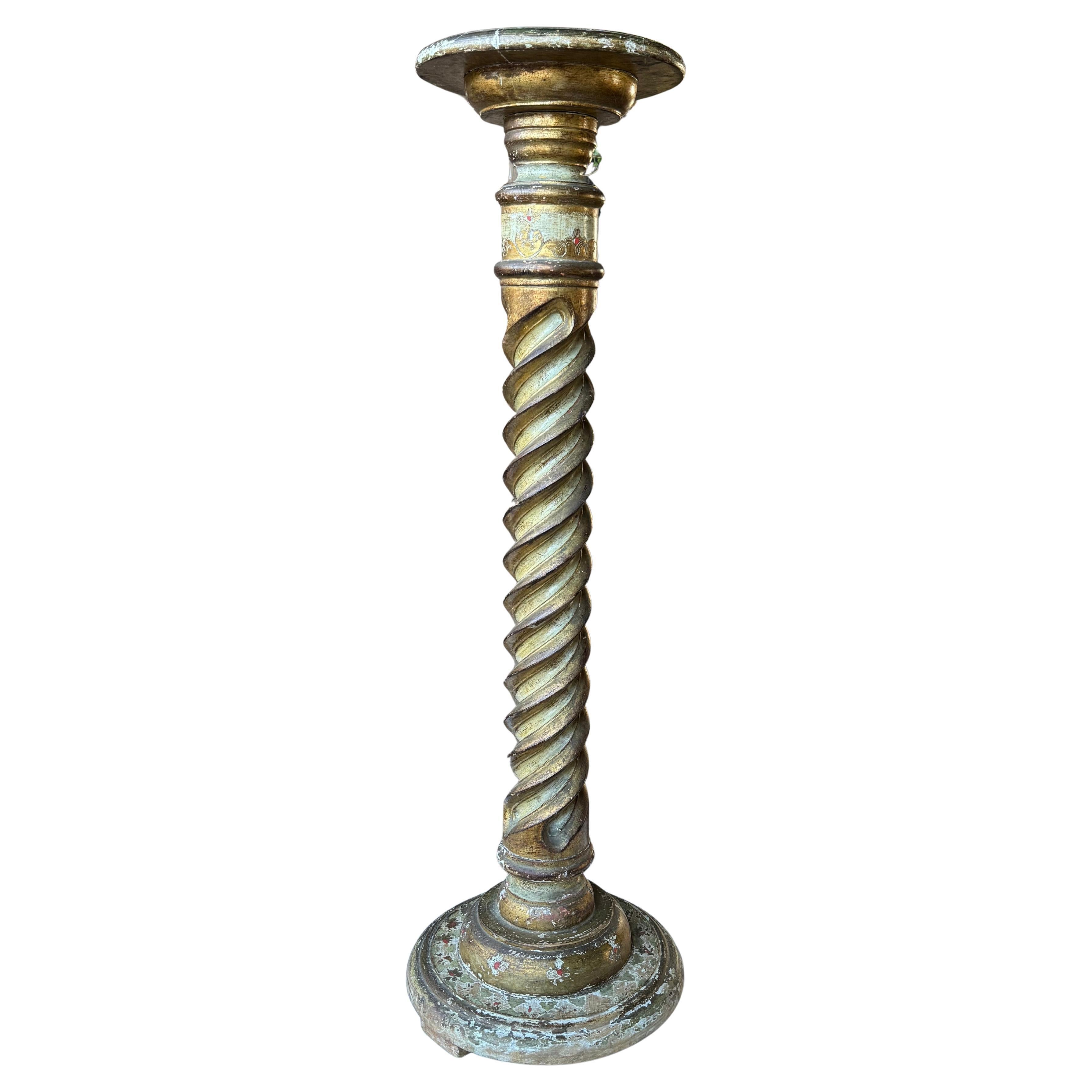 Supporto per torchere in legno Florentine in vendita