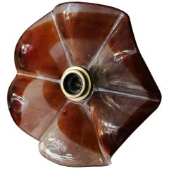 Italian Flower Murano Glass Sconces, 1970s