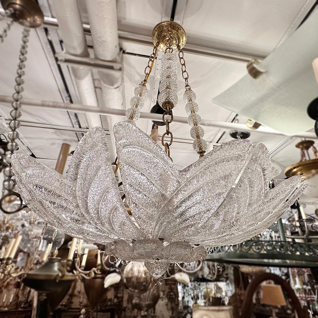 Italienische blumenförmige Leuchte im Angebot 2