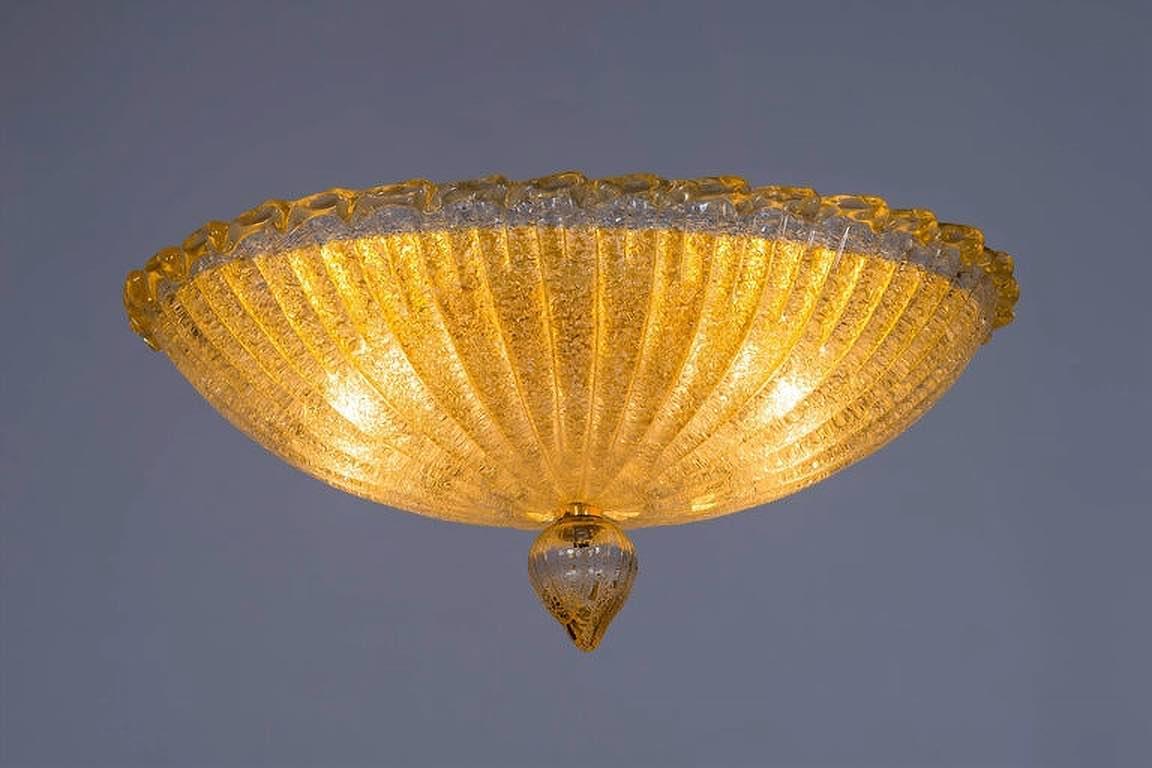 Empotrable Italiano, Cristal de Murano Soplado Acabados Dorados XX en Excelente estado para la venta en Villaverla, IT