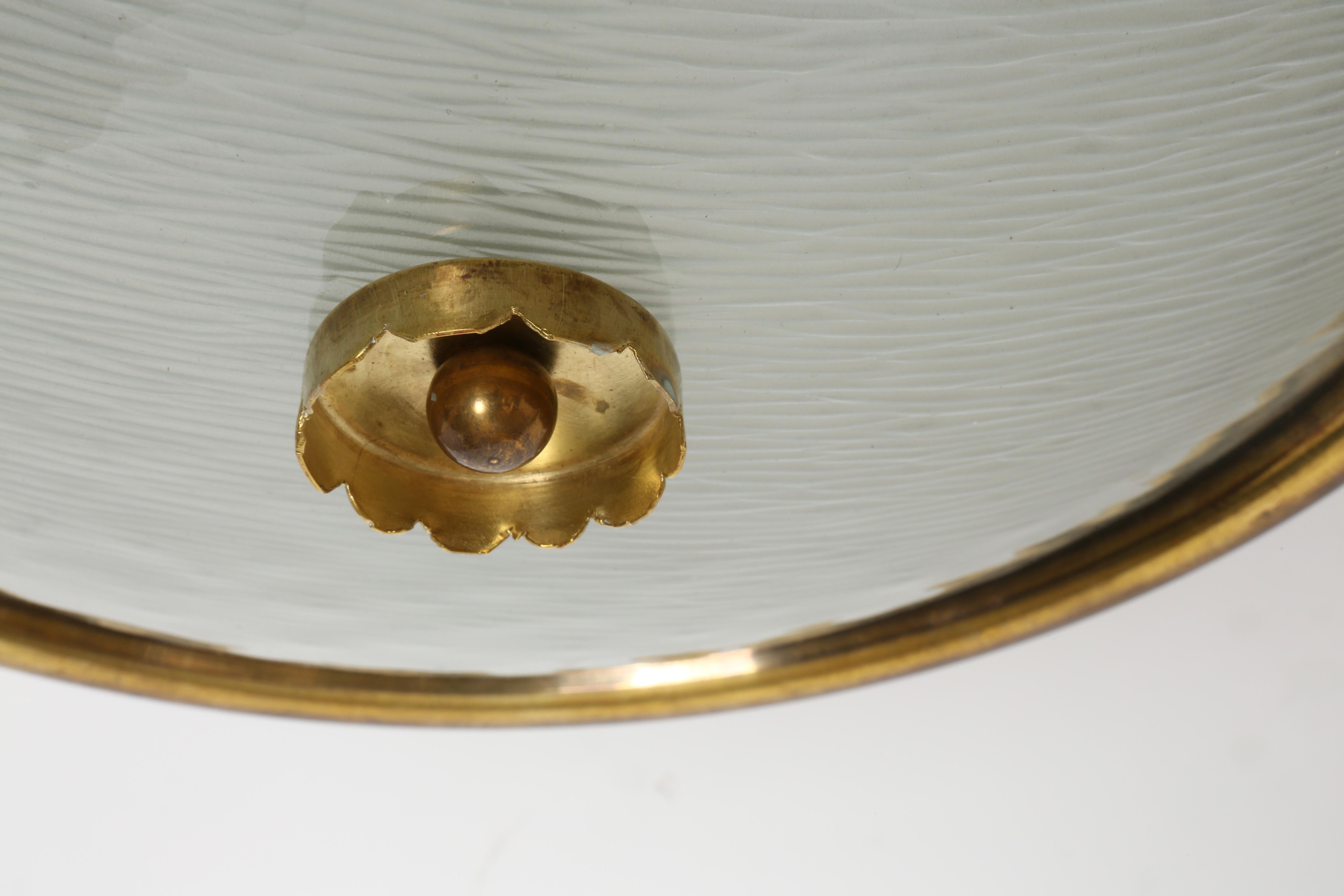 Italian flush mount ceiling light, circa 1960s 4