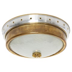 Italian flush mount ceiling light, circa 1960s