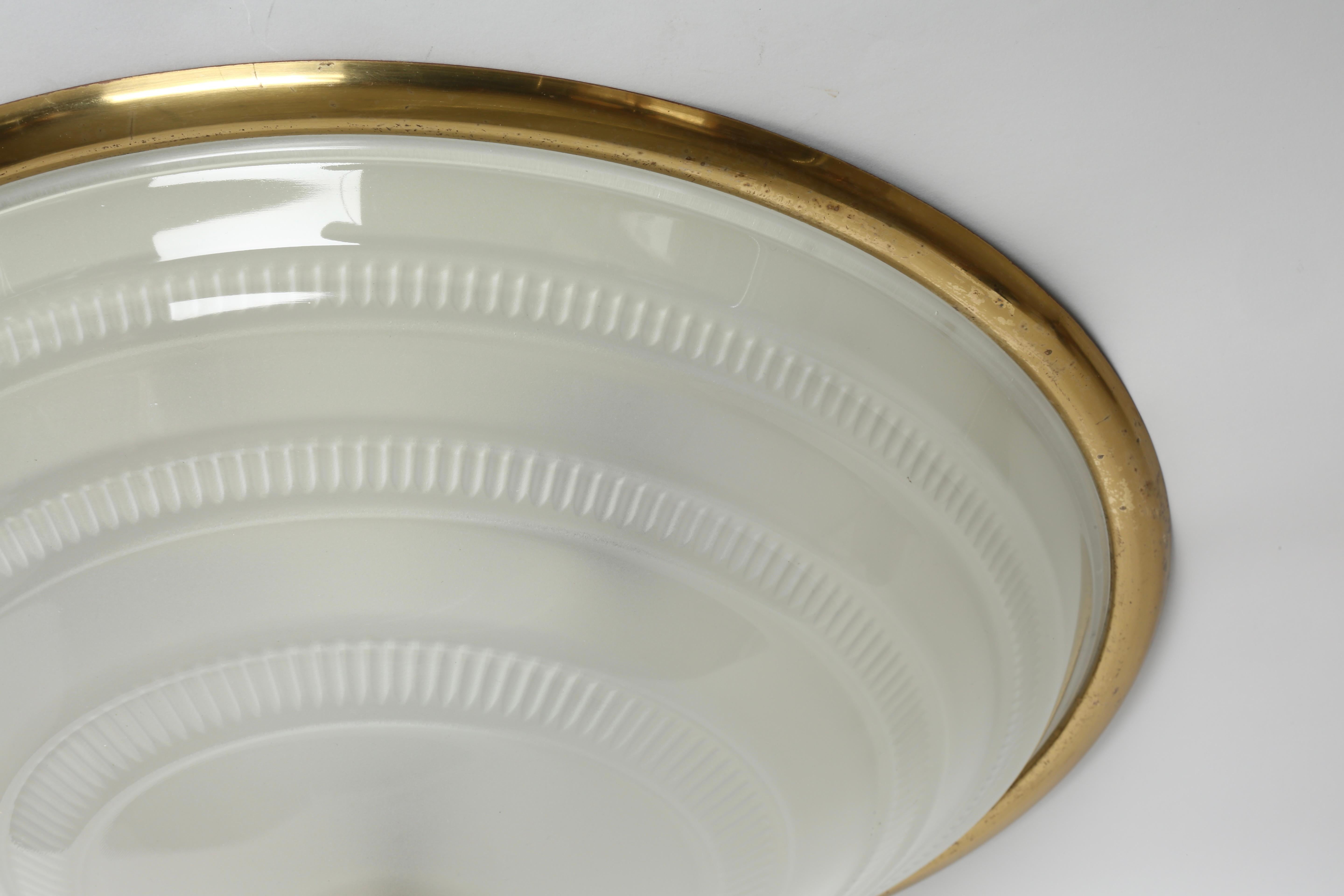 Murano glass Italian Flush Mount Ceiling Light  For Sale 6