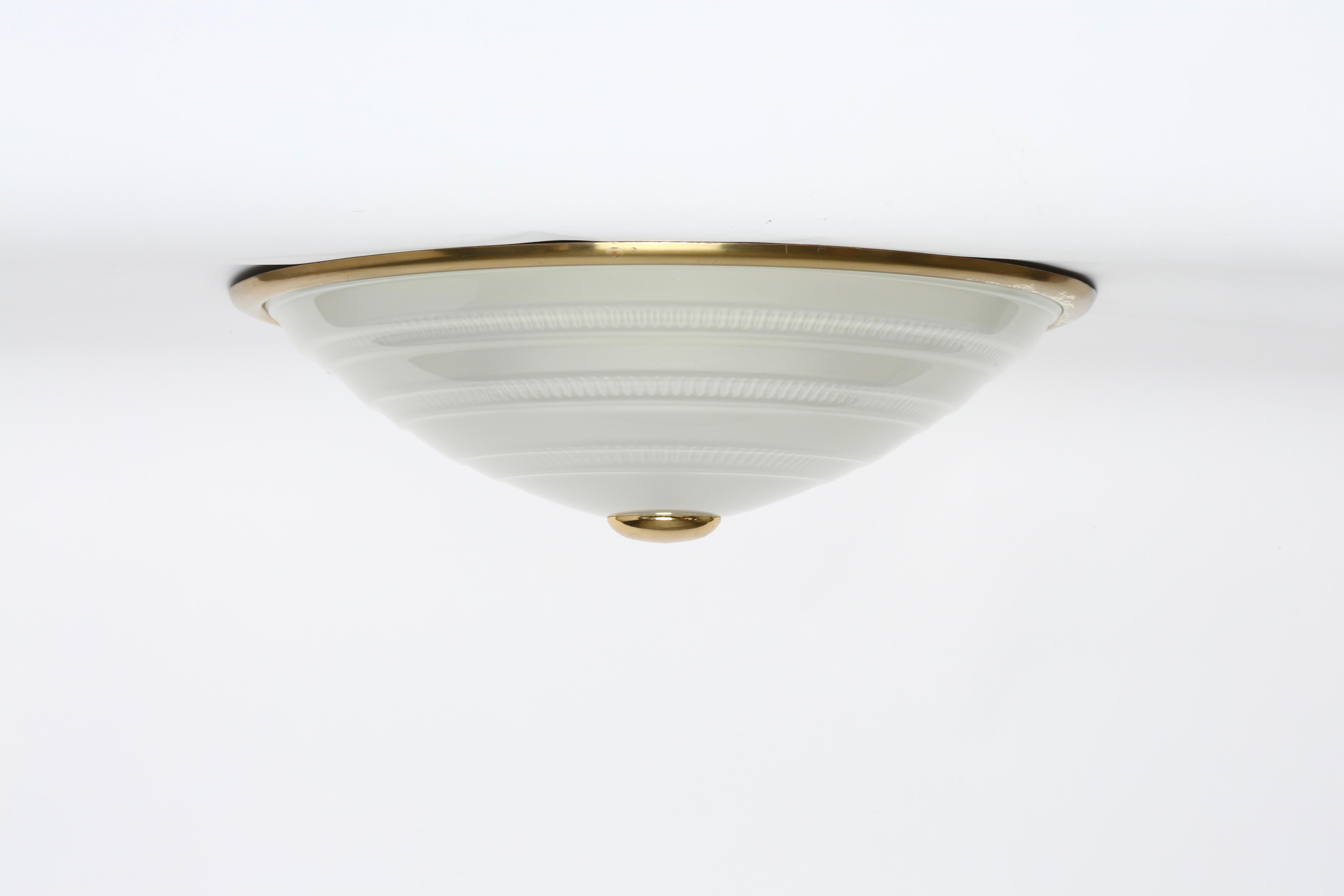 Murano glass Italian Flush Mount Ceiling Light  For Sale 2