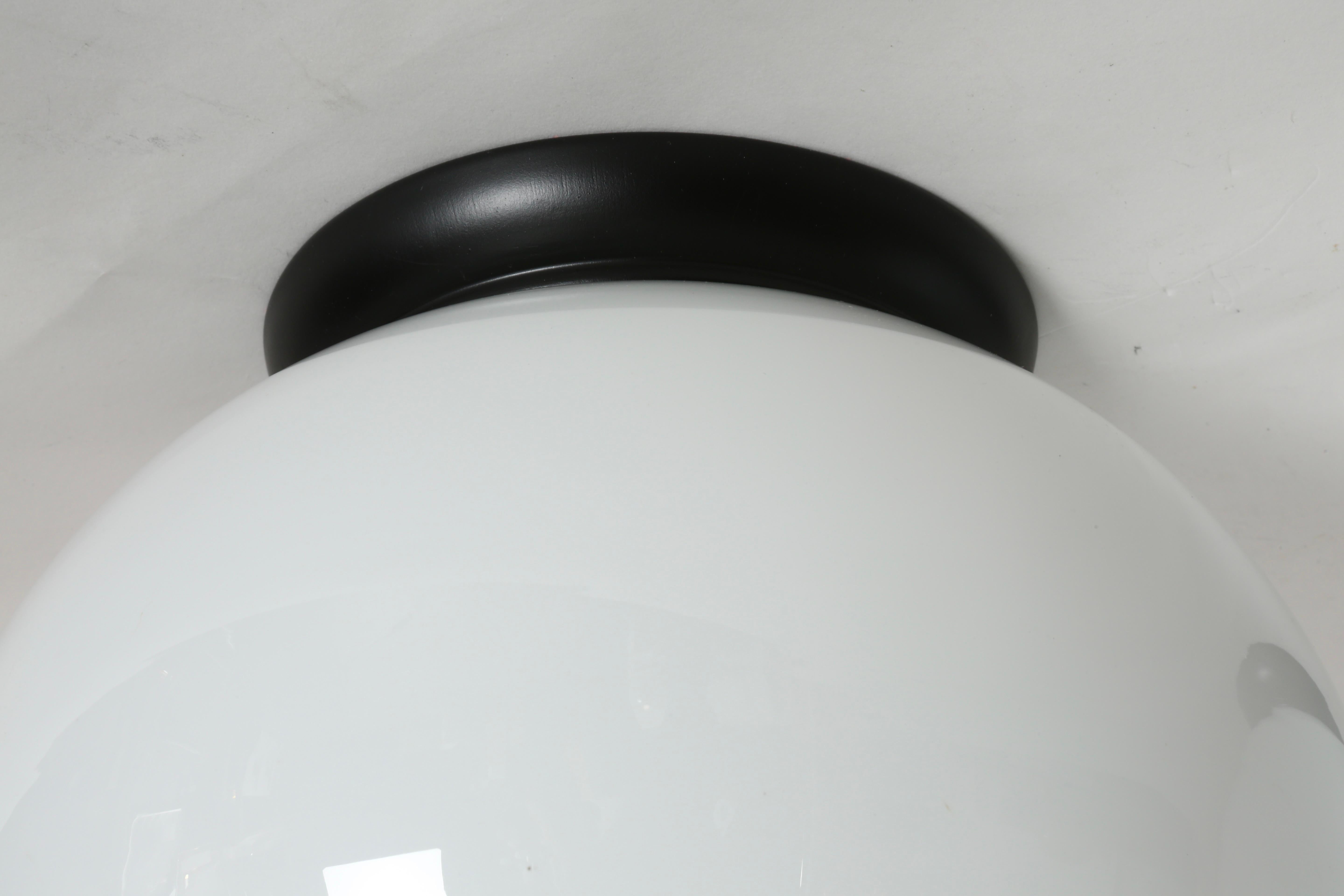 Mid-20th Century Italian flush mount ceiling lights, set of 2 For Sale