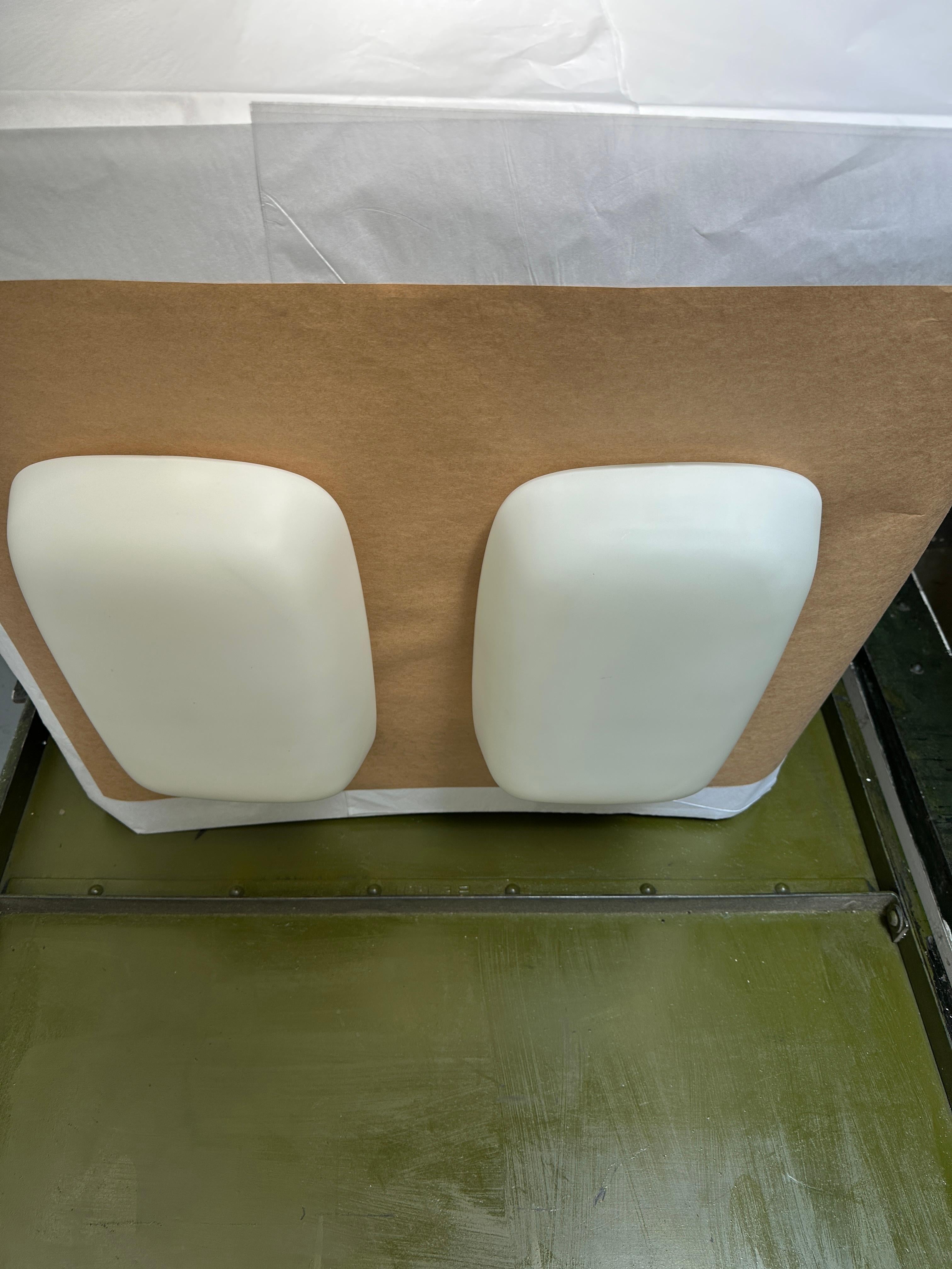 Italian flush mount ceiling lights, set of 2 For Sale 2