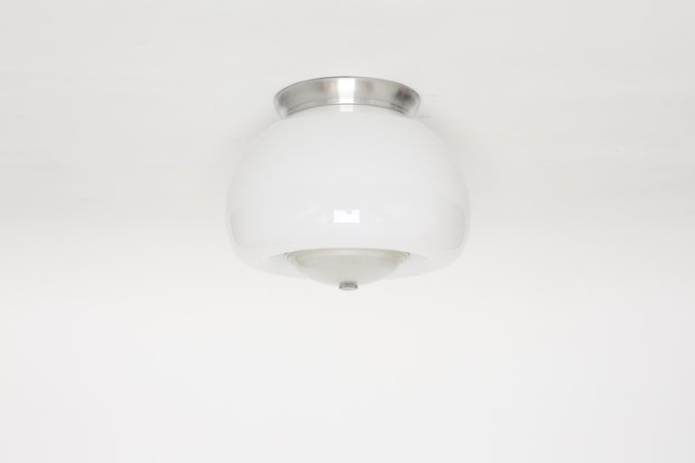 Italian Flush Mount Ceiling Lights, Set of 3 For Sale at 1stdibs