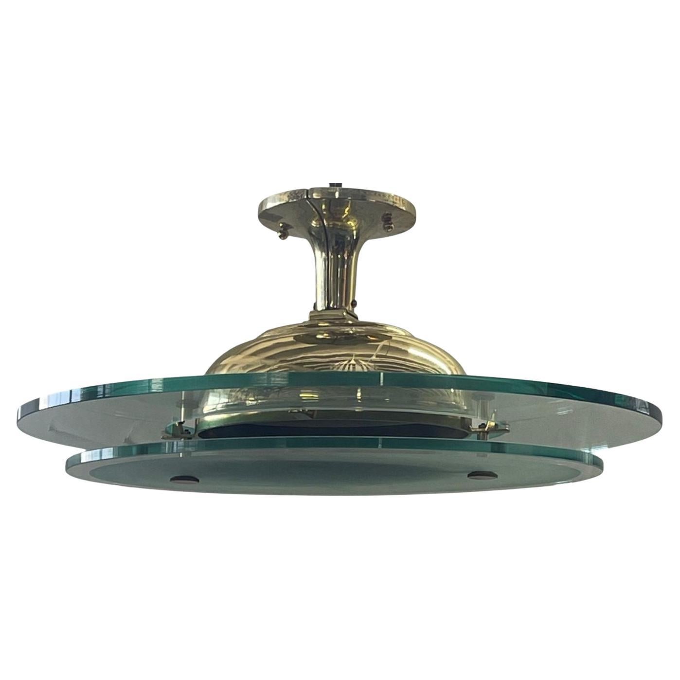 Empotrable / Colgante Italiano Atribuido a Max Ingrand para Fontana Arte, Años 60 en venta