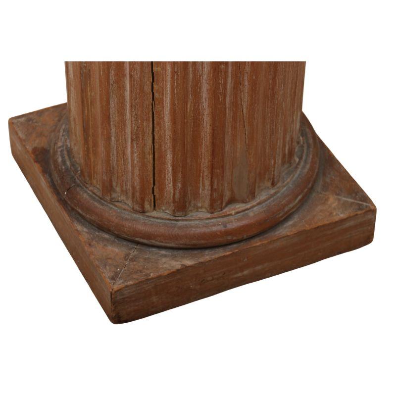wood pedestal stand