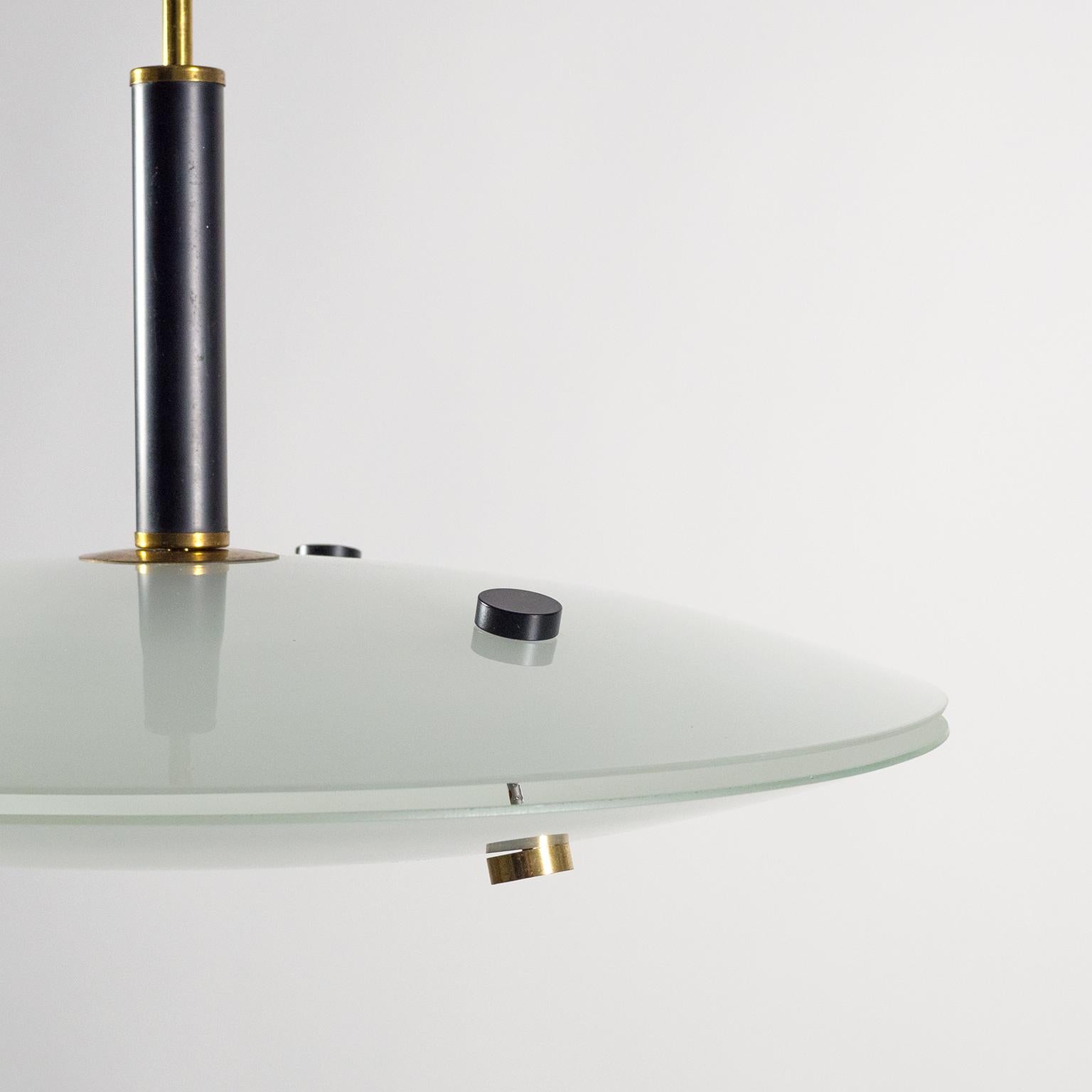 Italian 'Flying Saucer' Chandelier, circa 1960 In Good Condition In Vienna, AT