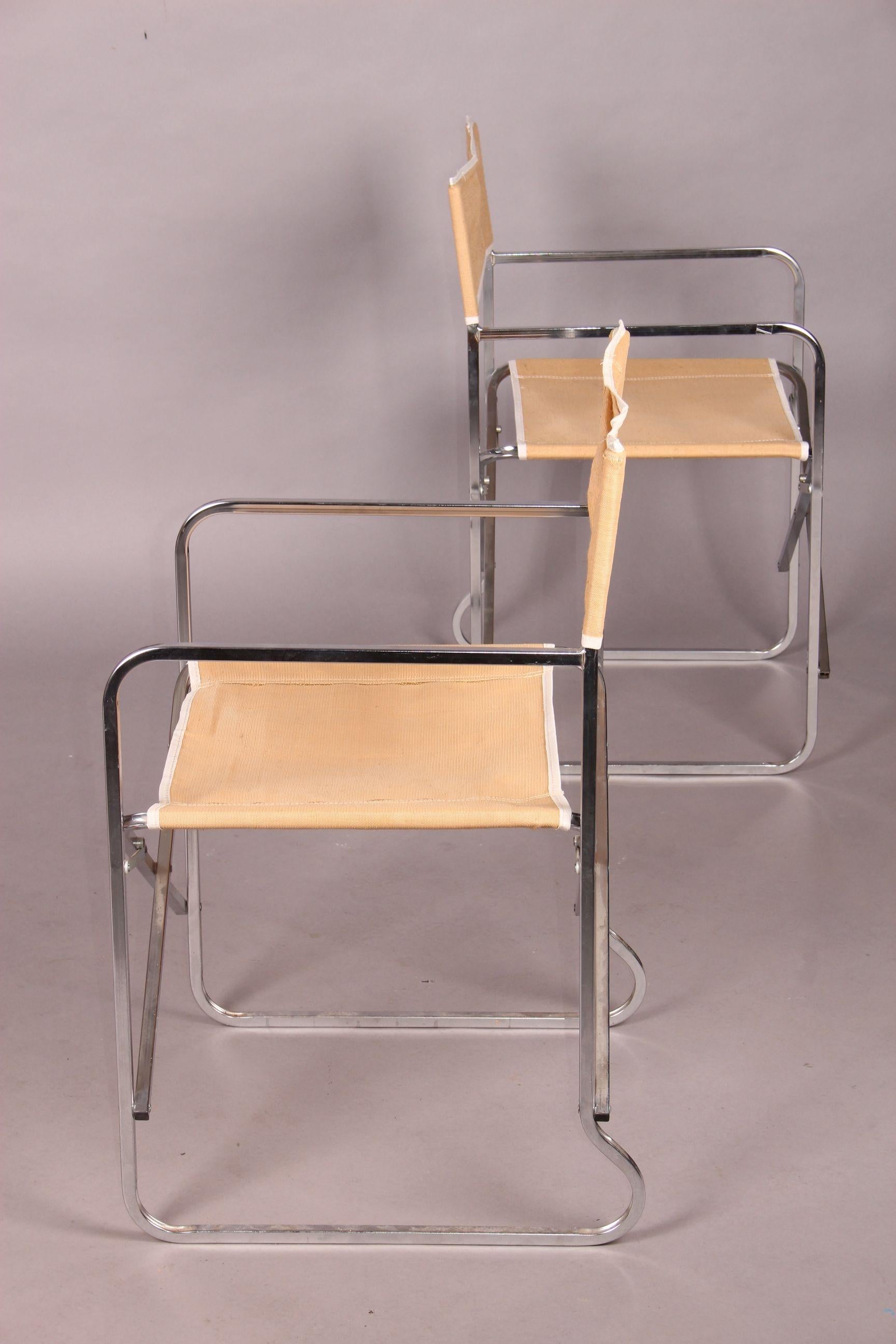 Late 20th Century Italian Folding Armchairs