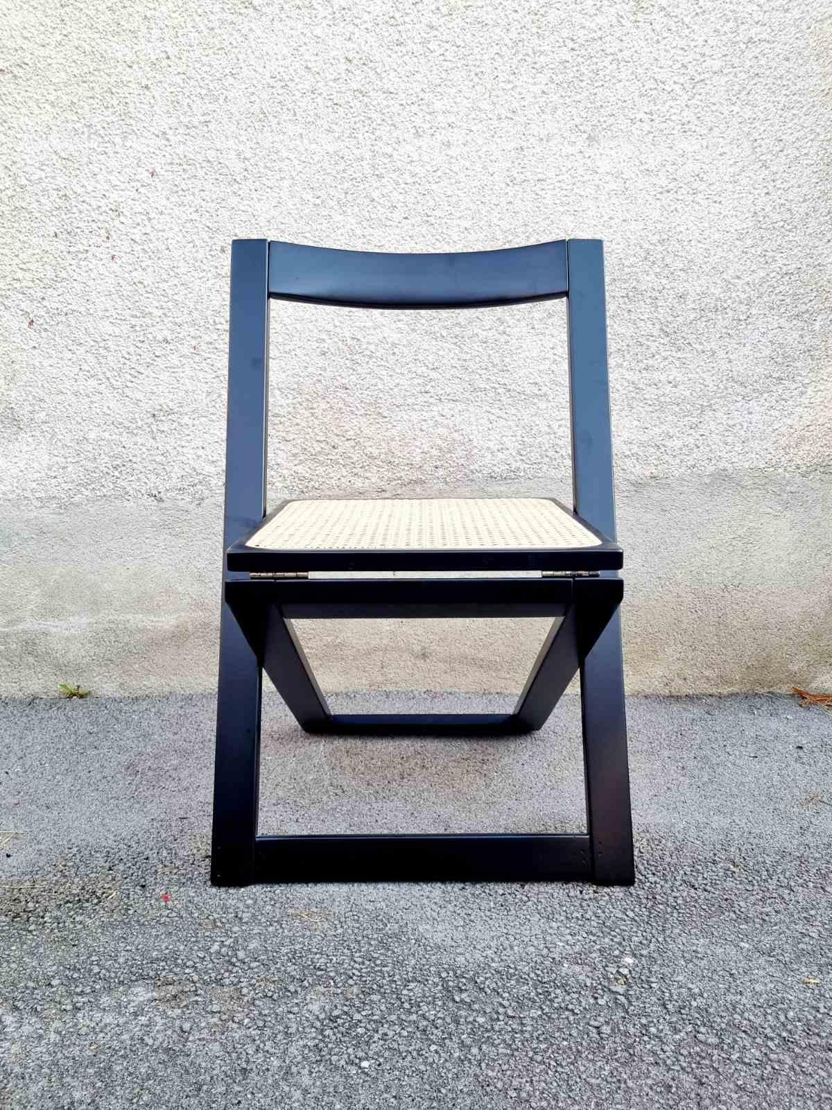 Raro  Sillas plegables modernas de mediados de siglo de Aldo Jacober y Pierangela Daniello para Bazzani, Italia
Completamente restaurado
