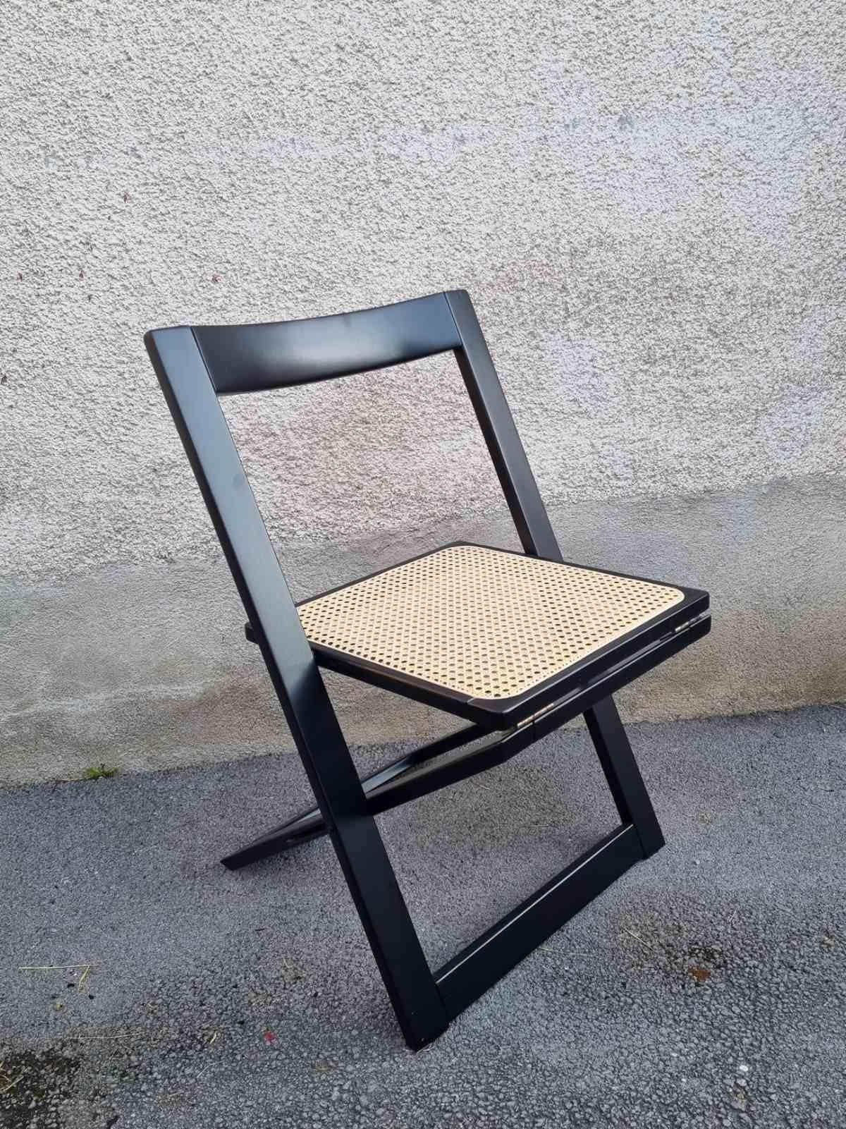 Silla plegable italiana de Aldo Jacober y Pierangela Daniello para Bazzani, Italia Moderno de mediados de siglo en venta
