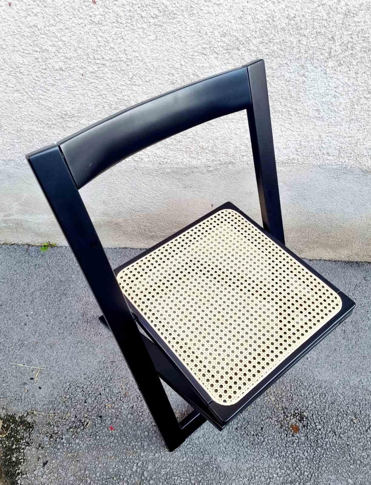 Silla plegable italiana de Aldo Jacober y Pierangela Daniello para Bazzani, Italia en Excelente estado para la venta en Lucija, SI