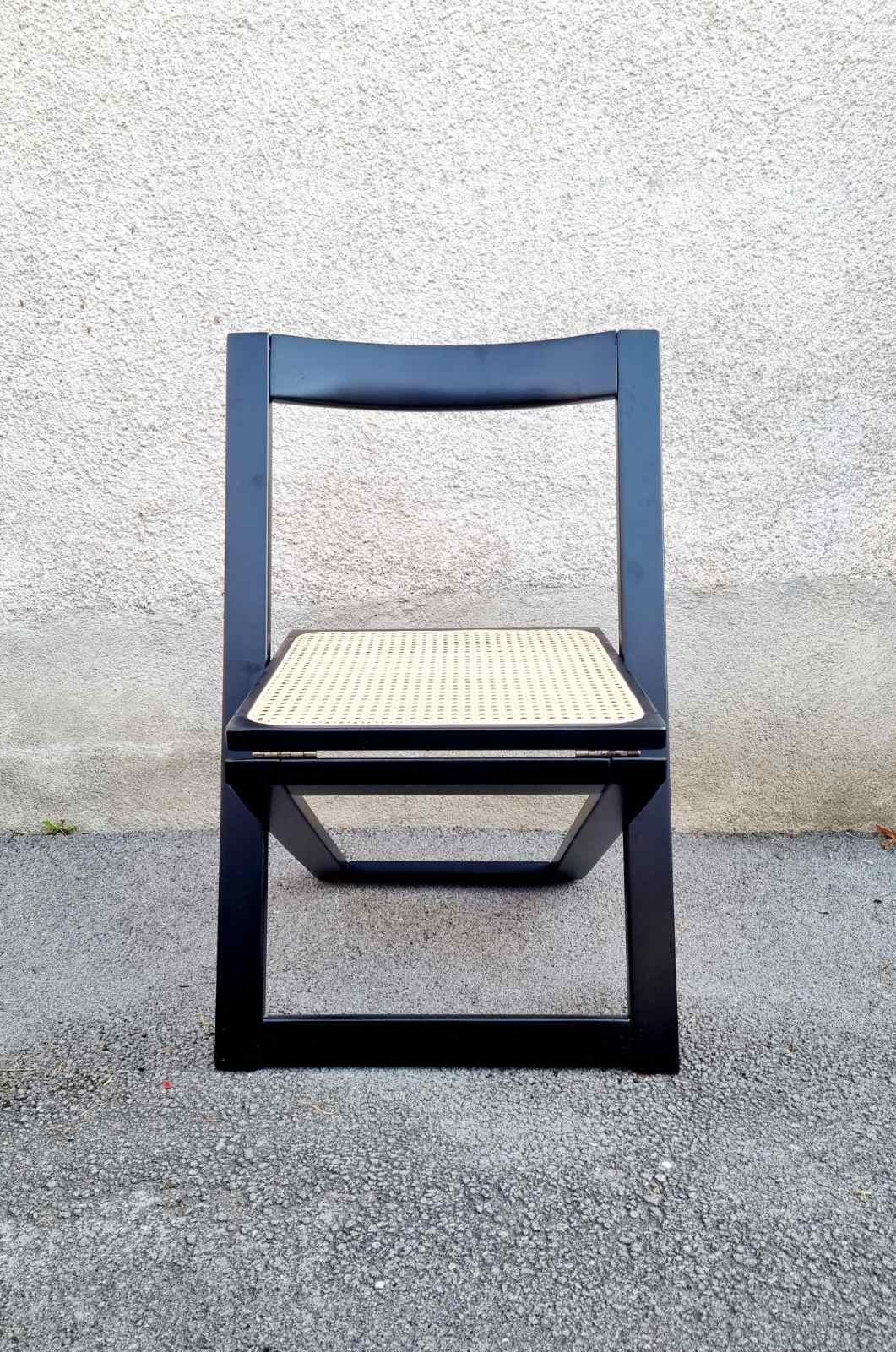 Silla plegable italiana de Aldo Jacober y Pierangela Daniello para Bazzani, Italia mediados del siglo XX en venta