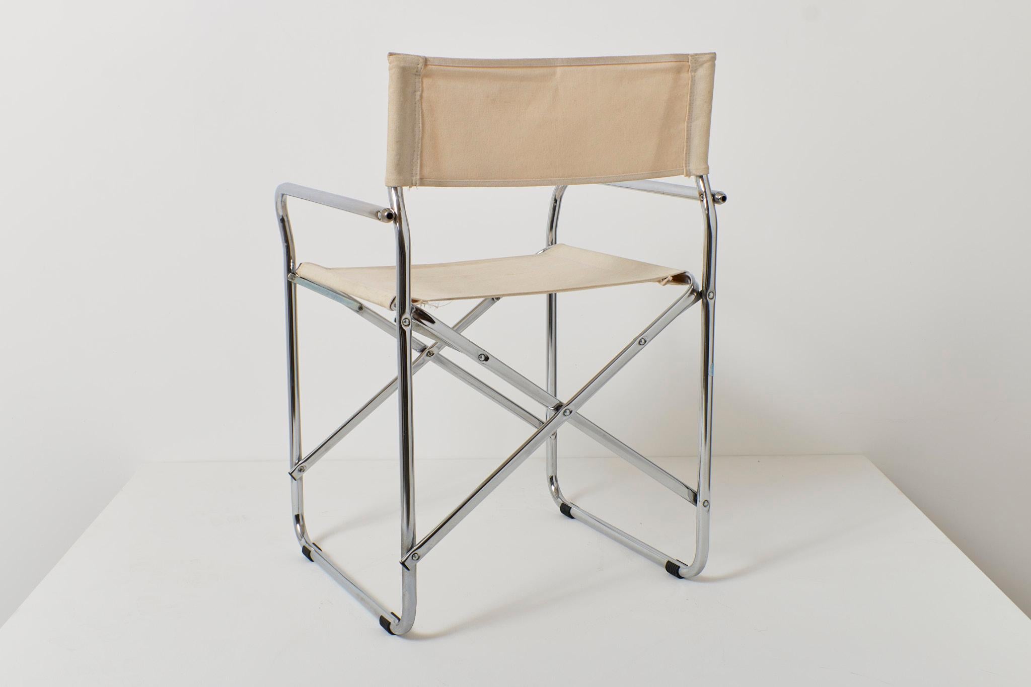 Late 20th Century Italian Folding Chair For Sale