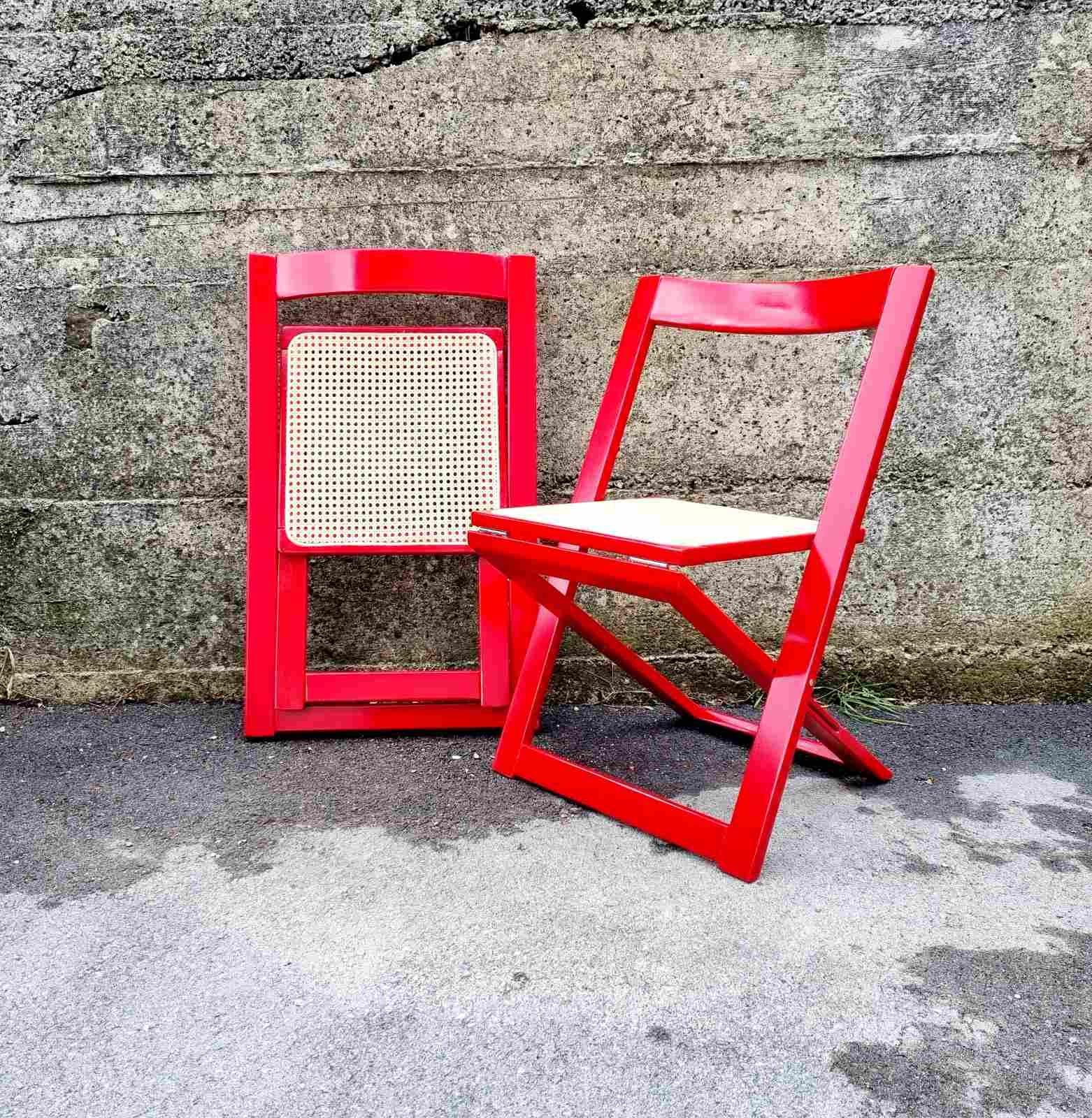 Italian Folding Chairs by Aldo Jacober & Pierangela Daniello for Bazzani, Italy 6