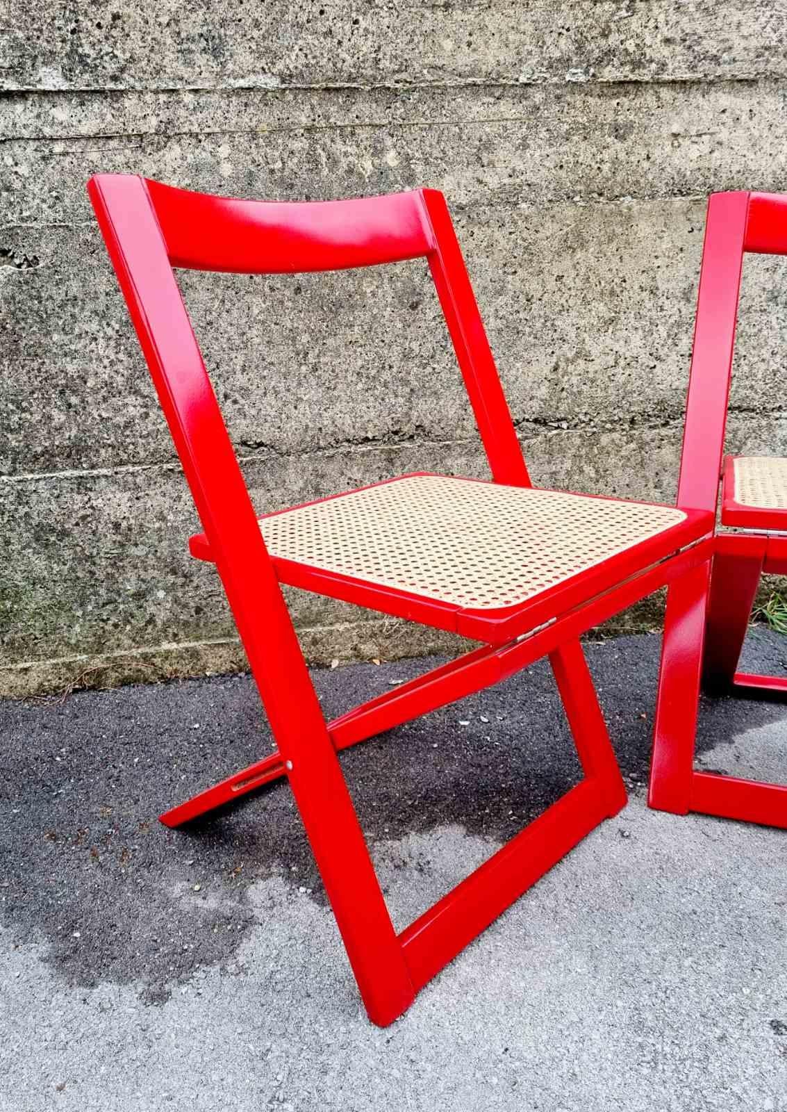 Italian Folding Chairs by Aldo Jacober & Pierangela Daniello for Bazzani, Italy 7