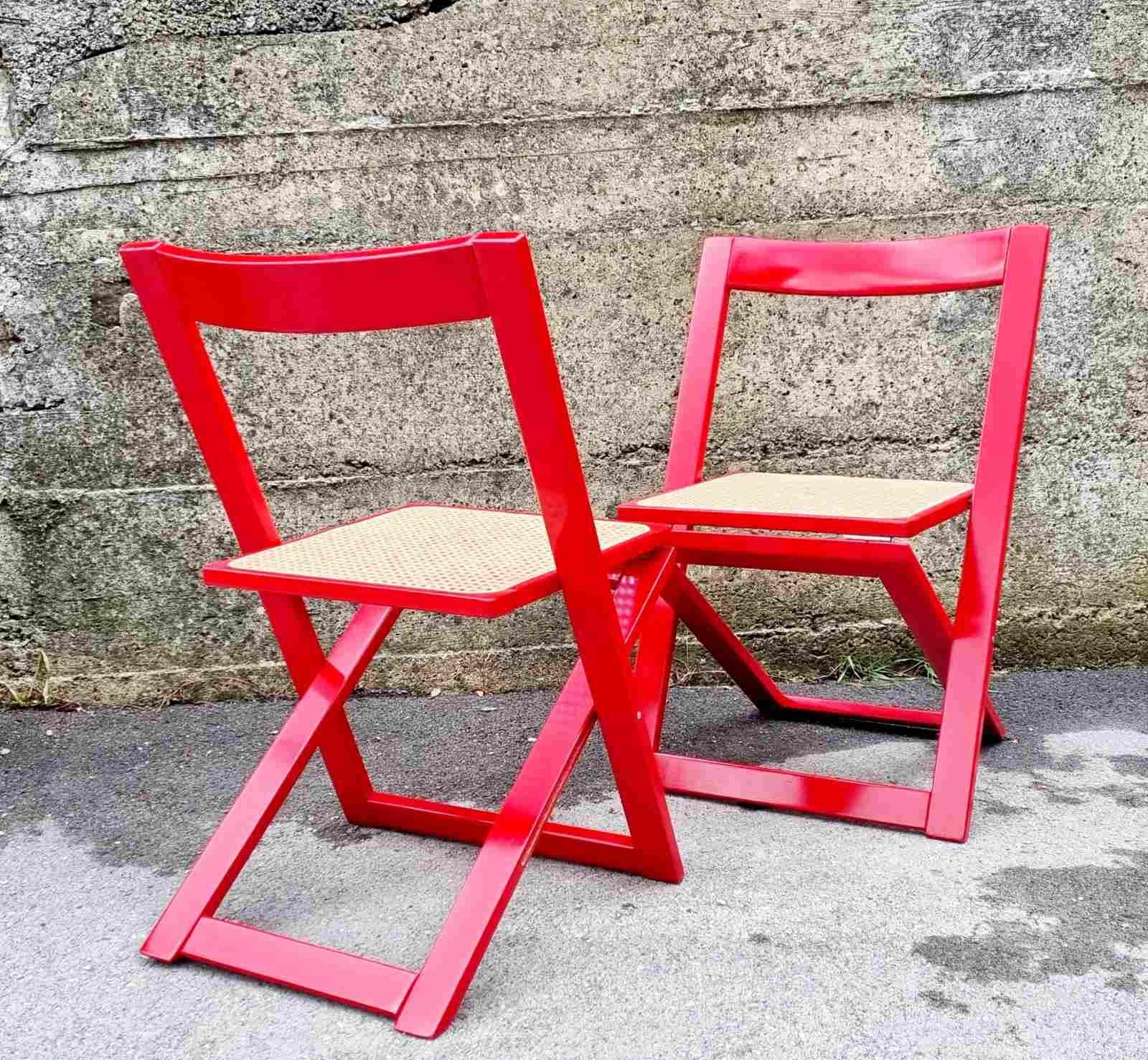 Italian Folding Chairs by Aldo Jacober & Pierangela Daniello for Bazzani, Italy 8