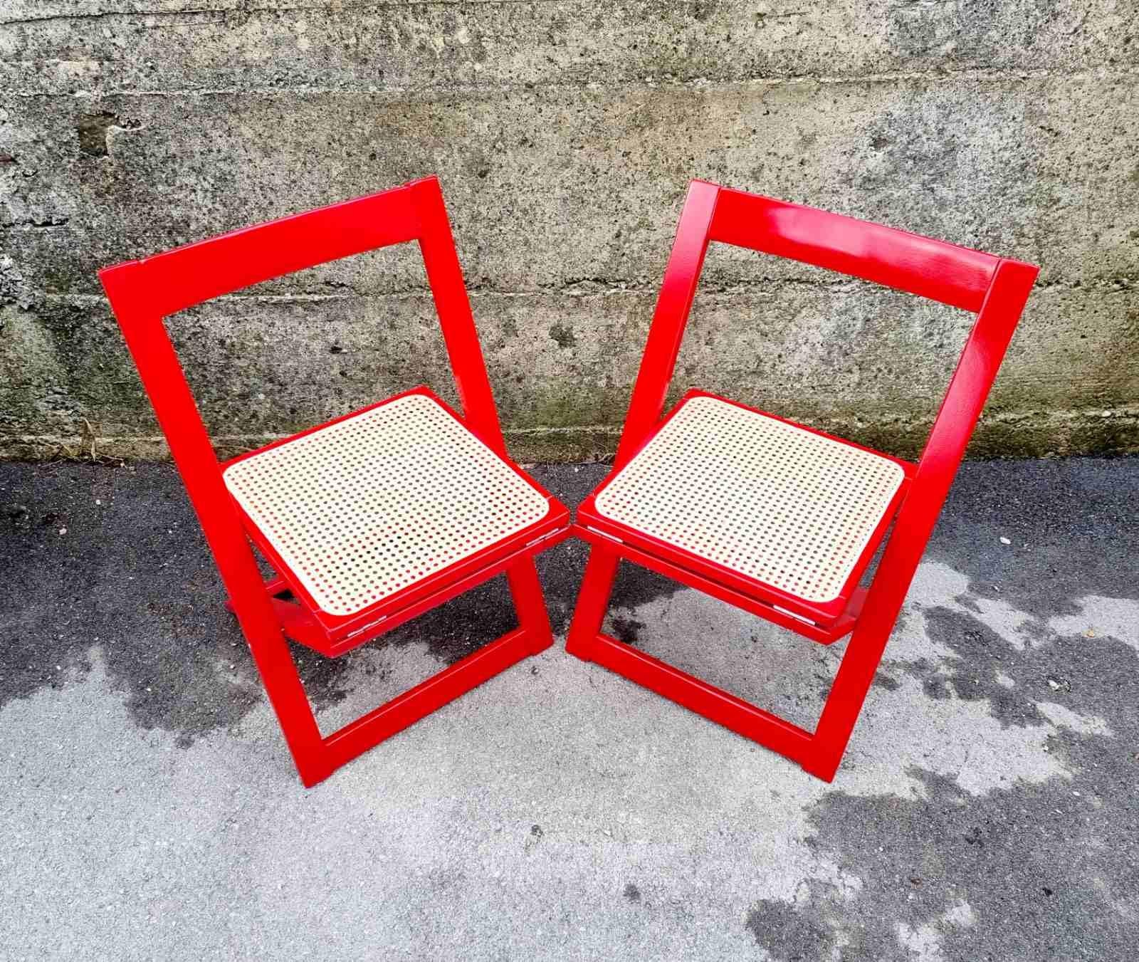Italian Folding Chairs by Aldo Jacober & Pierangela Daniello for Bazzani, Italy 3