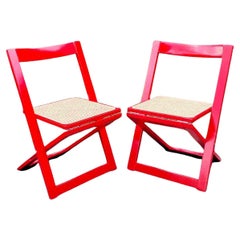 Italian Folding Chairs by Aldo Jacober & Pierangela Daniello for Bazzani, Italy