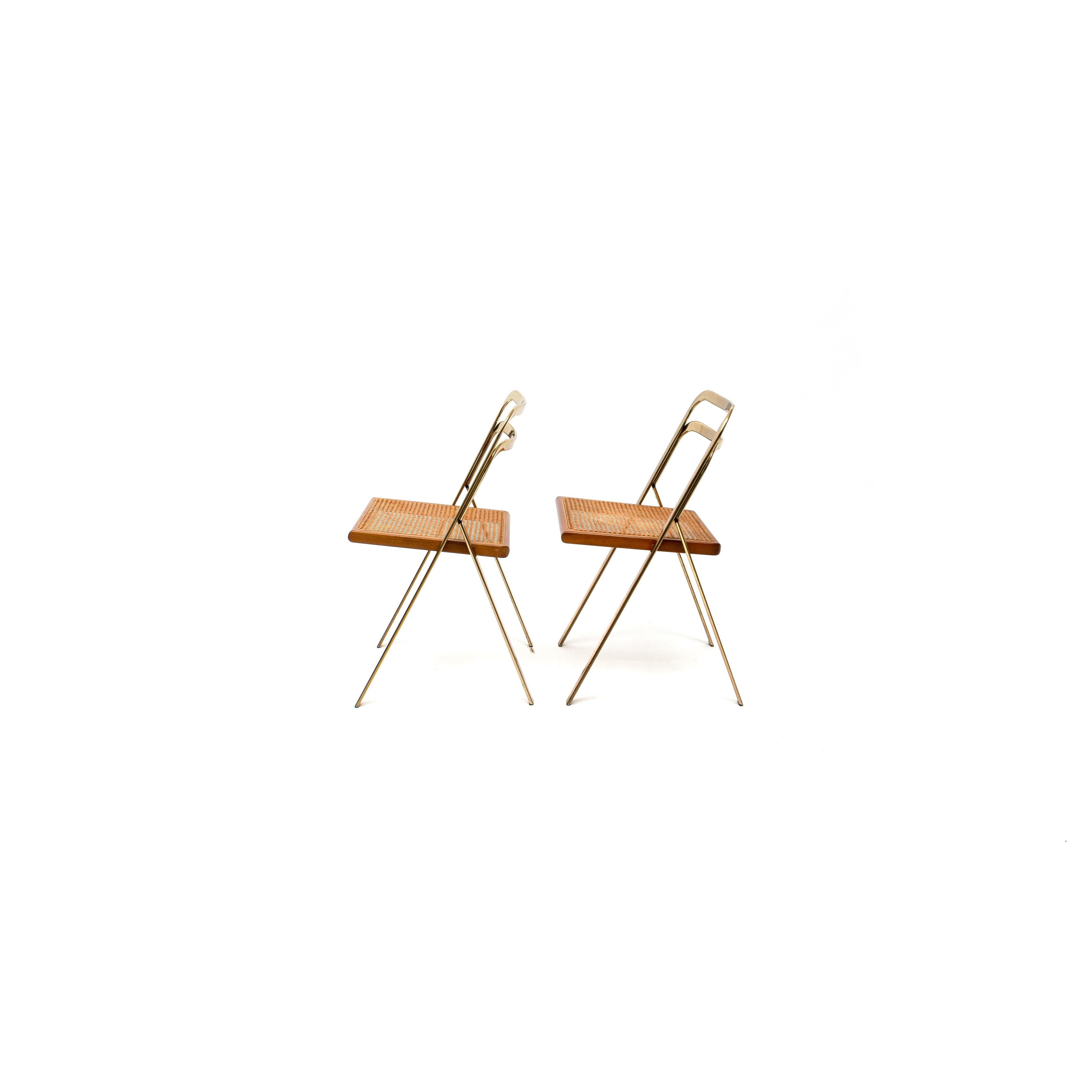 Italian Folding Chairs by Giorgio Cattelan for Cidue, 1970s In Good Condition In Hilversum, NL