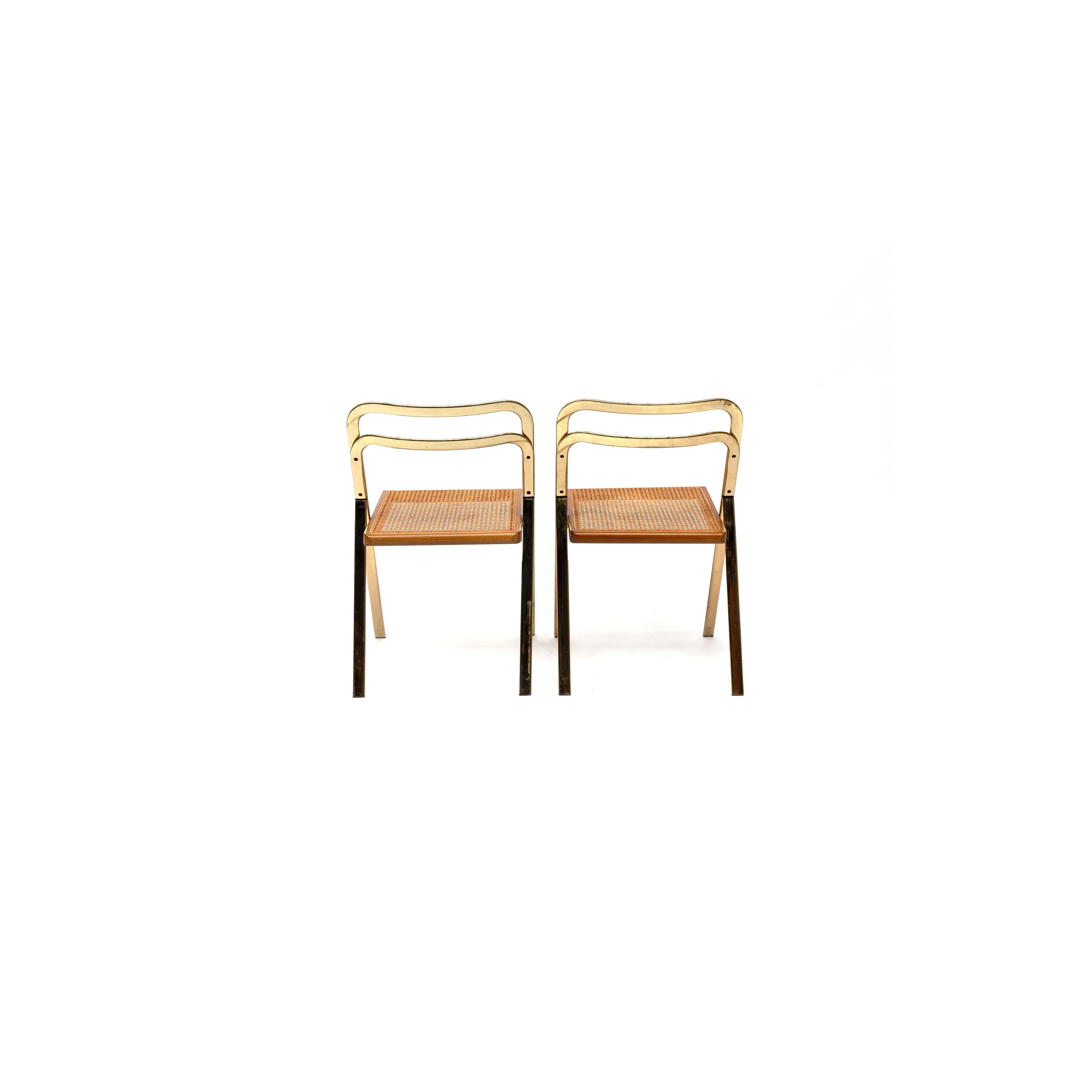 Late 20th Century Italian Folding Chairs by Giorgio Cattelan for Cidue, 1970s