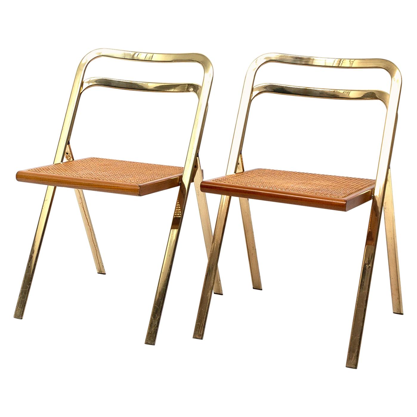 Italian Folding Chairs by Giorgio Cattelan for Cidue, 1970s