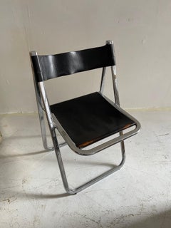 Italian Folding Chrome Chair, Italy, 1970s
