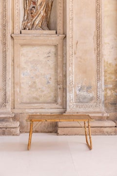 Italian folding coffee table in bamboo and wicker, circa 1970s