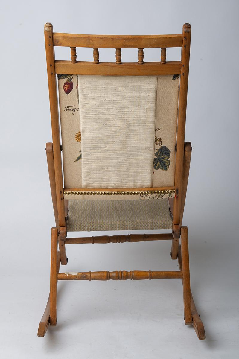 antique foldable rocking chair