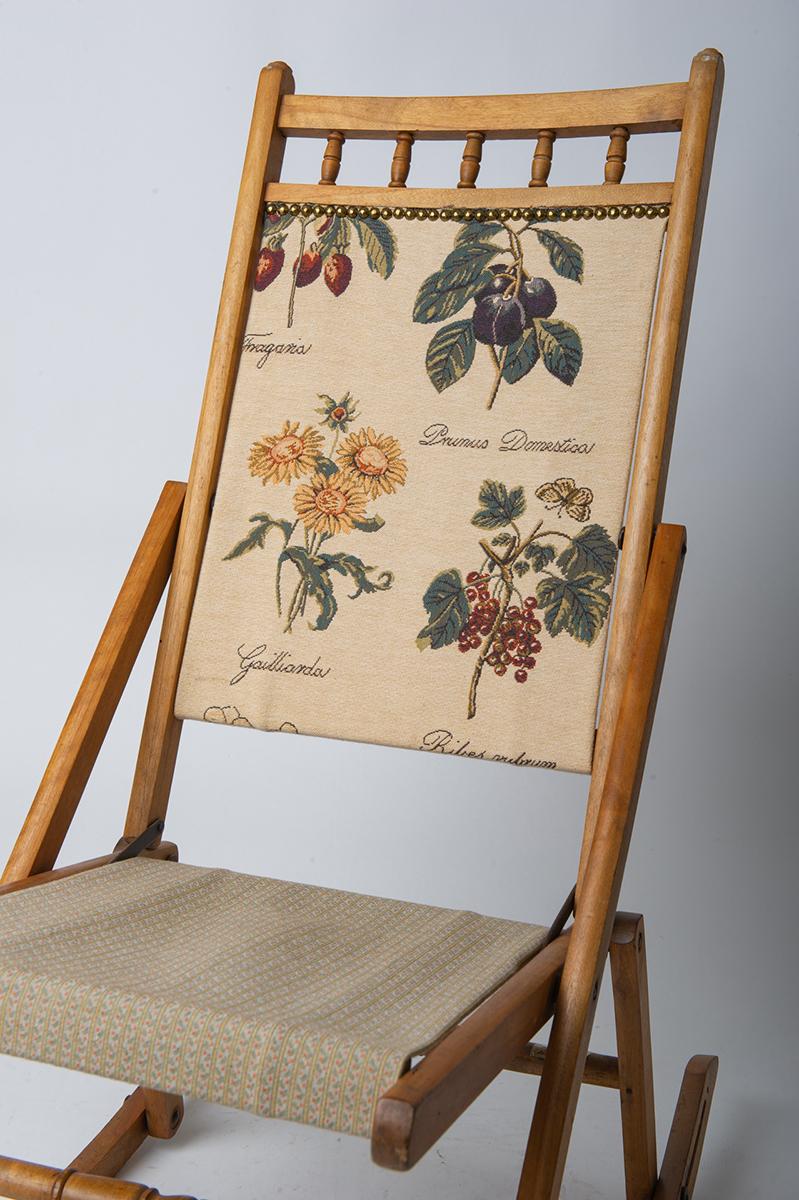 vintage folding rocking chair