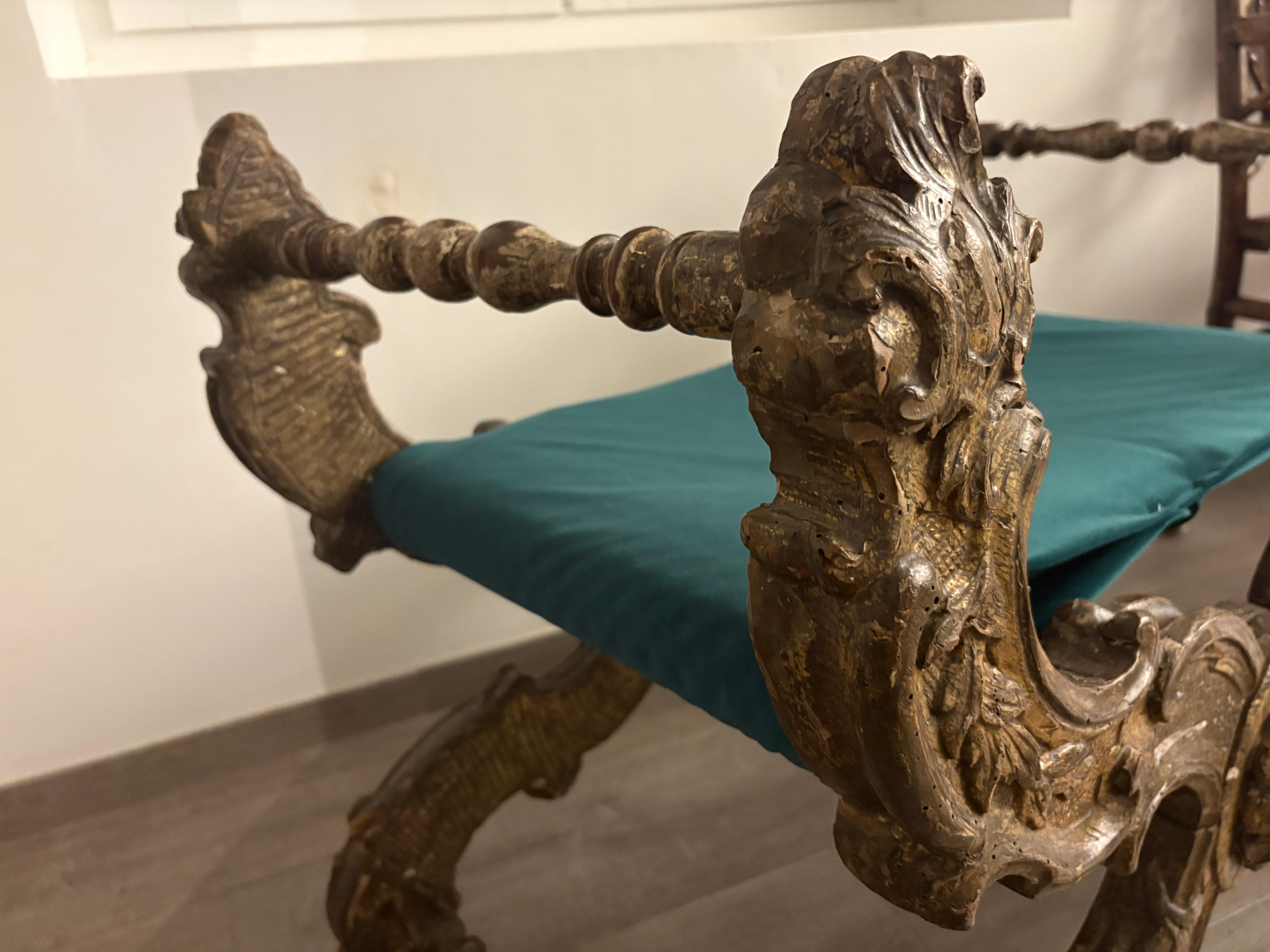 Italian Folding Stool In Good Condition For Sale In VILLENEUVE-LÈS-AVIGNON, FR