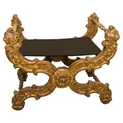 Antique Italian Folding Stool