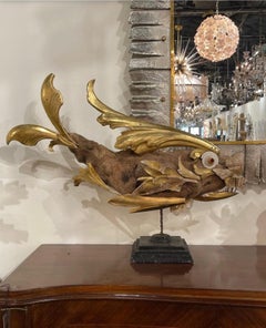 Italian Folk Art Fish Sculpture from 18th/19th Century Fragments Found Objects