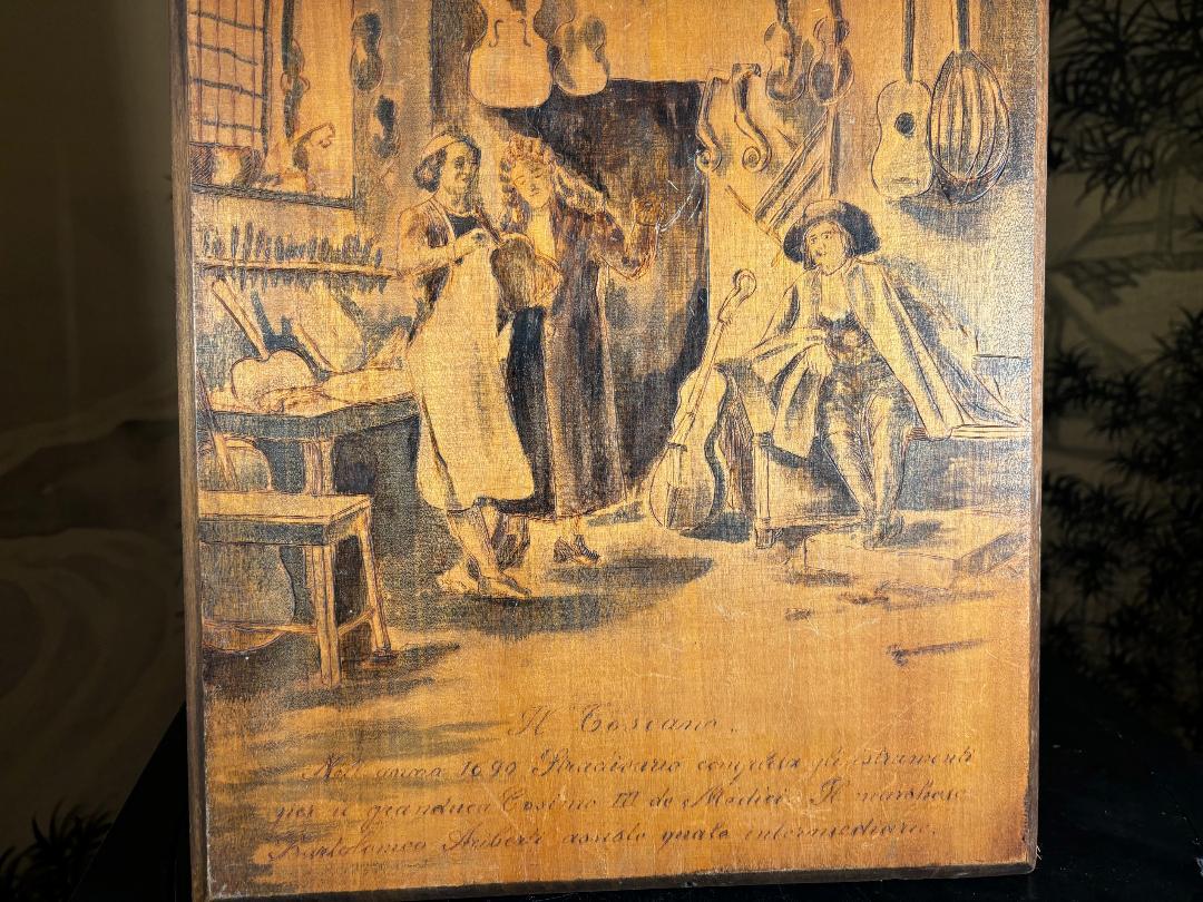 Plaque de violon Stradivarius d'art populaire italien fabriquée pour Cosimo de Medici 1690 Bon état - En vente à South Burlington, VT
