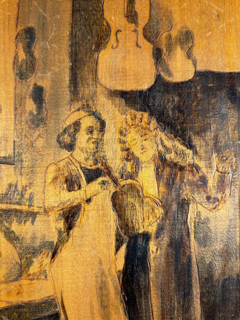 Plaque de violon Stradivarius d'art populaire italien fabriquée pour Cosimo de Medici 1690 en vente 1